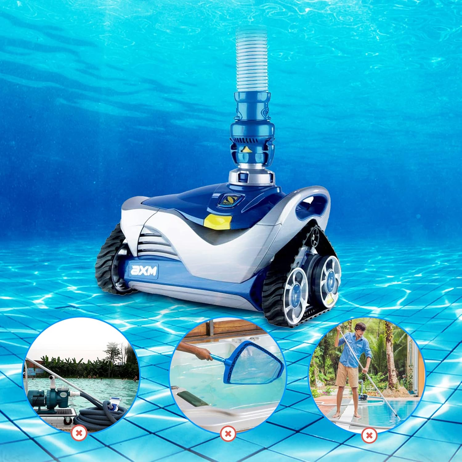 FELHOOD X77094 Pool Vacuum Hose Adapter Wimming for Zodiac Baracuda MX8 Cleaner Leaf Catcher Pool Cleaner Suction Fitting Adapter image number 1