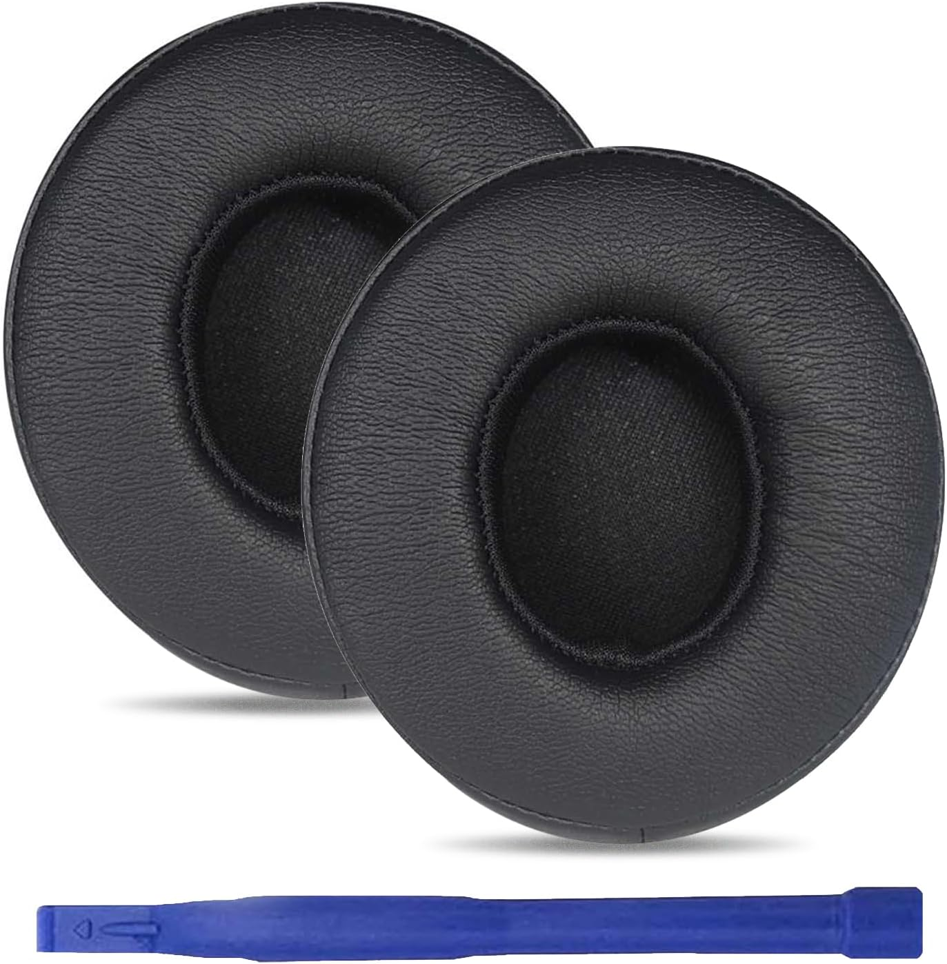 Solo 3 Earpad Replacement for Beats Solo 2 & Solo 3 Wireless On-Ear Headphones,Earpads Repair Parts Ultra Durable Soft Protein Leather Solo 2 Earpad Cushion Replacement(Black)