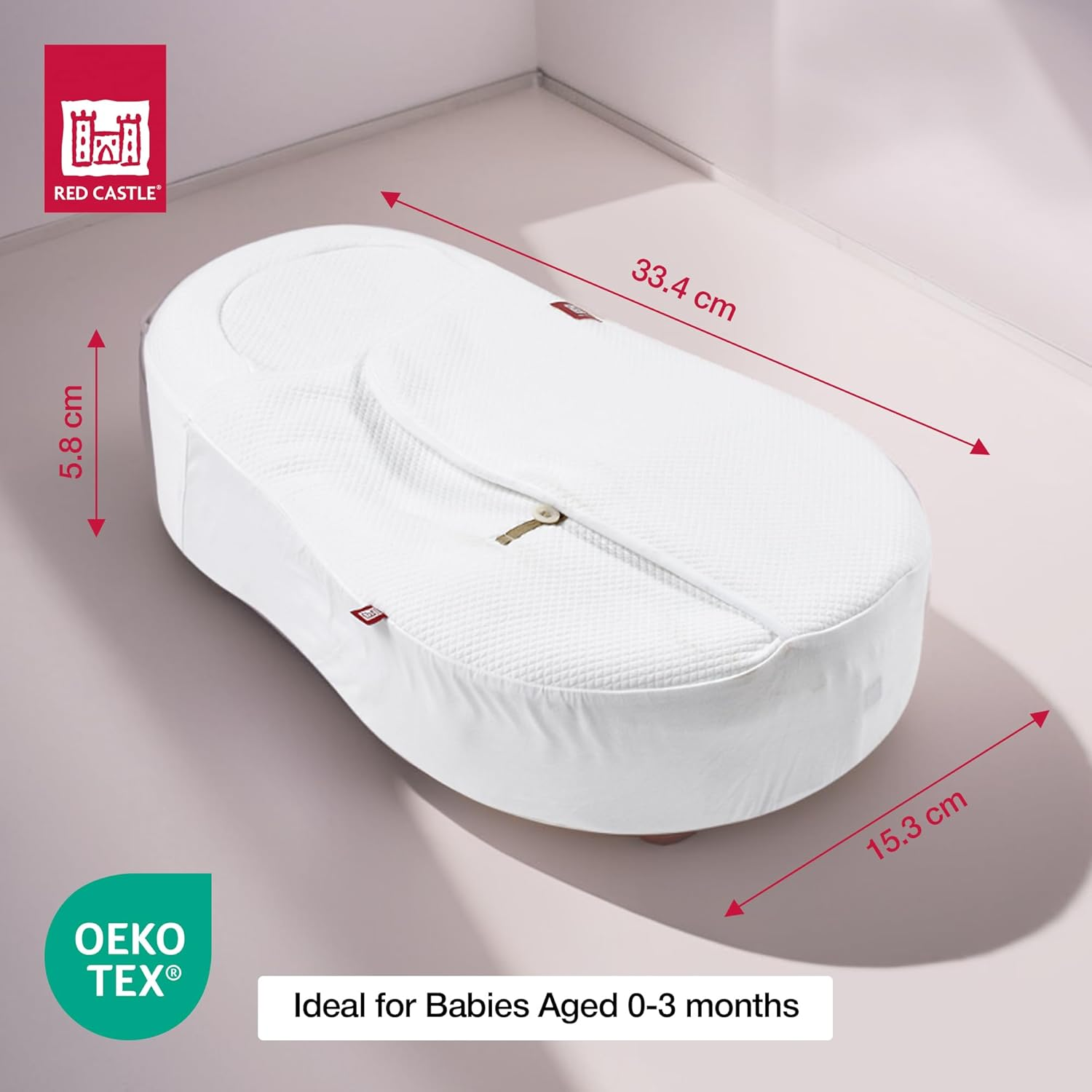 Red Castle Cocoonacover 0.5 Tog Lightweight Blanket, White image number 5