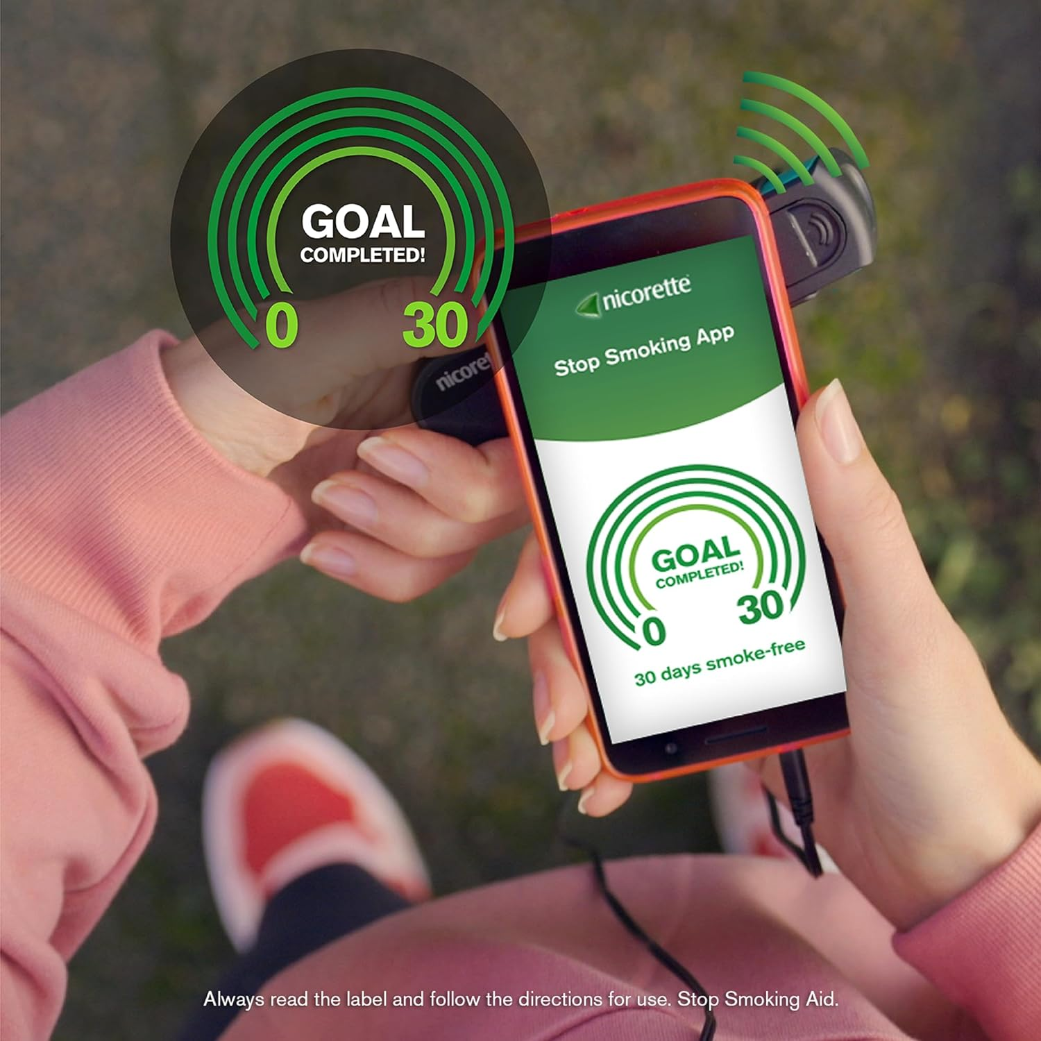 Nicorette Quit Smoking Quickmist Smarttrack Nicotine Mouthspray Duo Pack image number 1