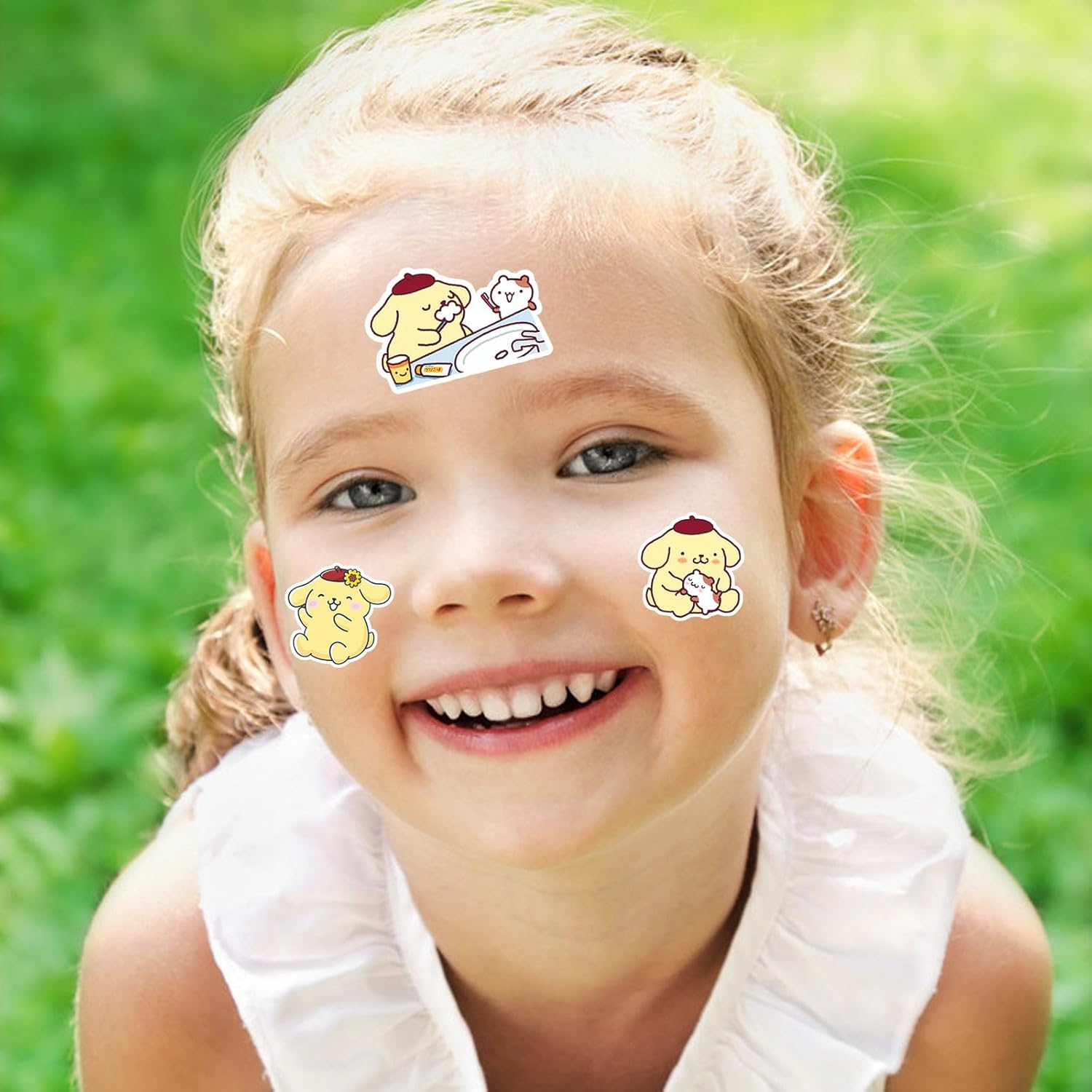 Koiswim Cute Pompompurin School Supplies Set - Gel Pens, Journal Notebook, 50 Stickers, Pencil Cse, Kawaii Stationery Set, Back to School Gift, Yellow Pompompurin image number 2