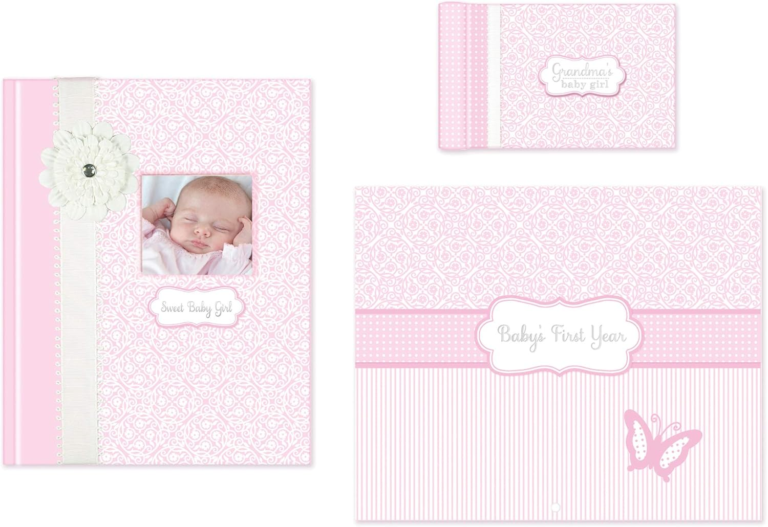 C.R. Gibson Grandma'S Brag Book, 10 Sheets/20 Pages, Holds up to 40 Photos, Acid/Pvc Free Photo Safe Pages, Measures 4.5" X 7" - Bella - Pink image number 3