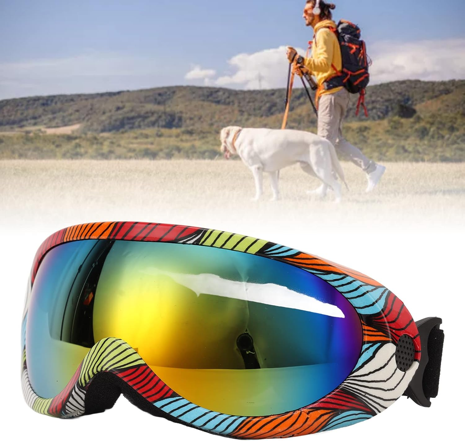 Adorable Dog Goggles Pet Sunglasses,Uv Protection,Waterproof,For Puppy Dogs Small Medium XS - Animal Print image number 2