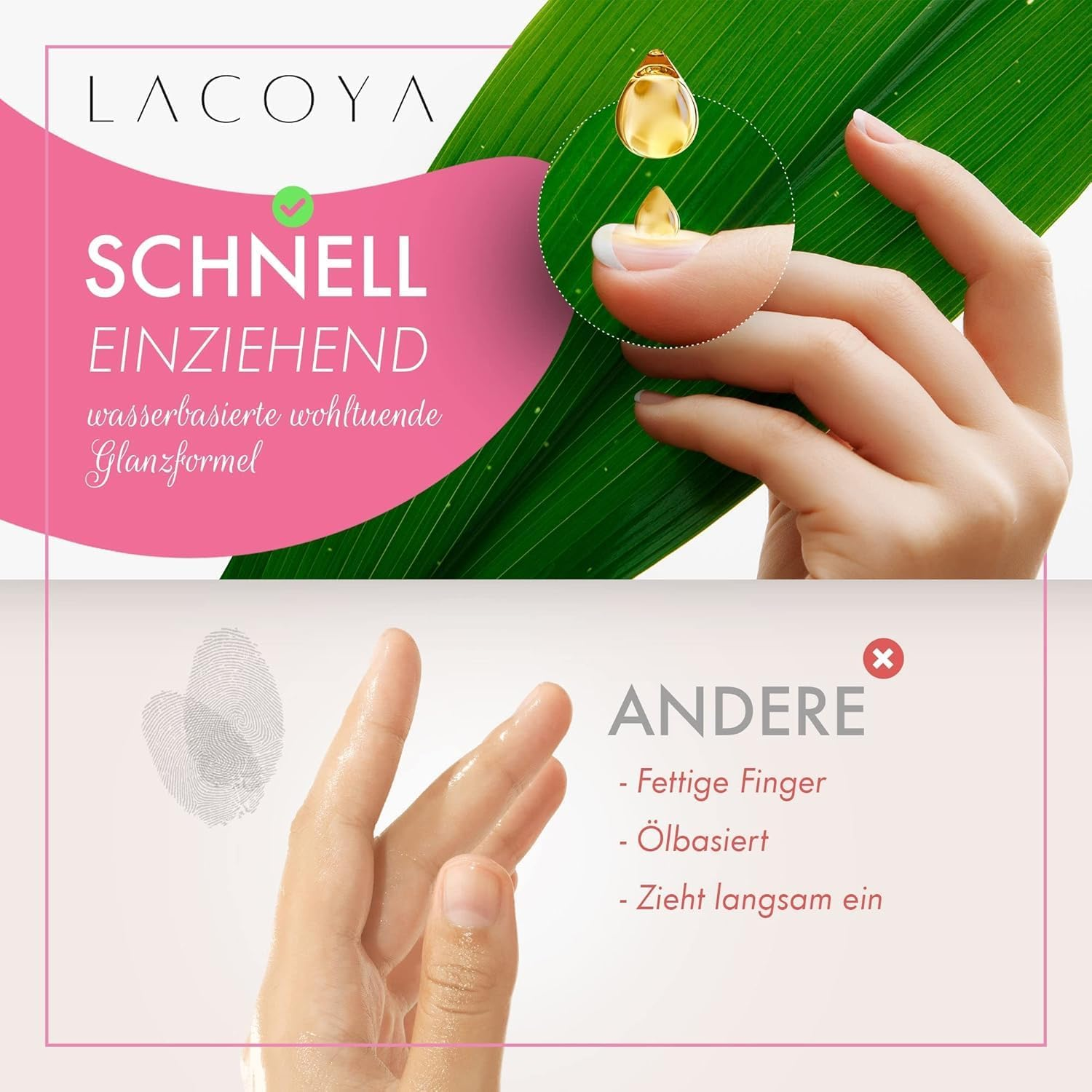 LACOYA&reg; Nail Oil for Fingers, Toenails & Cuticles - Nail Care Oil Strengthens & Nourishes Cracked, Brittle Nails Including Cuticle Pusher - Repair & Protect Cuticle Oil - Cuticle Oil 10 Ml image number 3