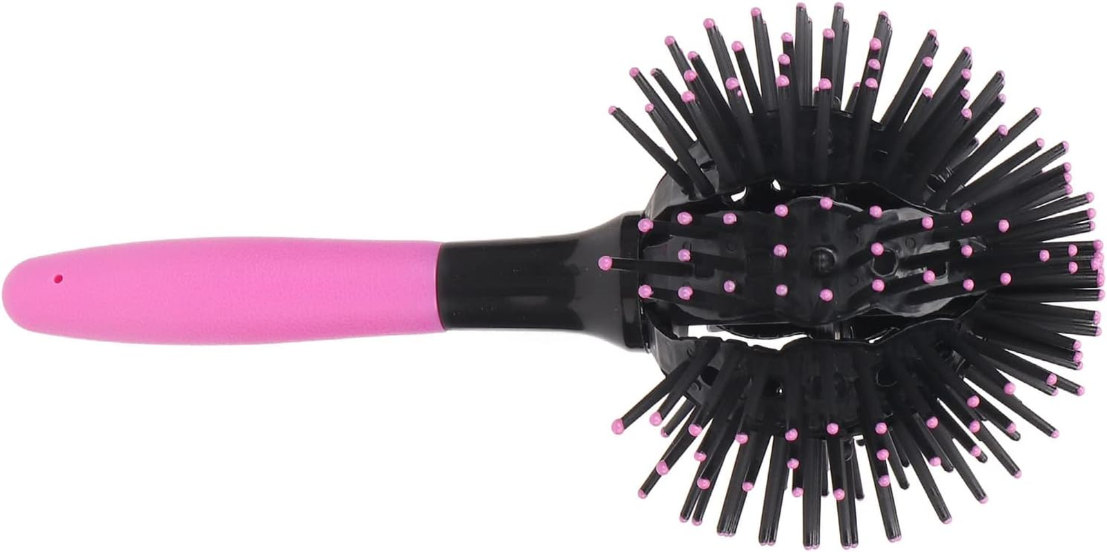 Sorandy 360 Degree round Ball Hair Comb Hollow Out Design 3D Curl Hair Brush, Portable Styling Hairbrush for Care on the Go image number 1