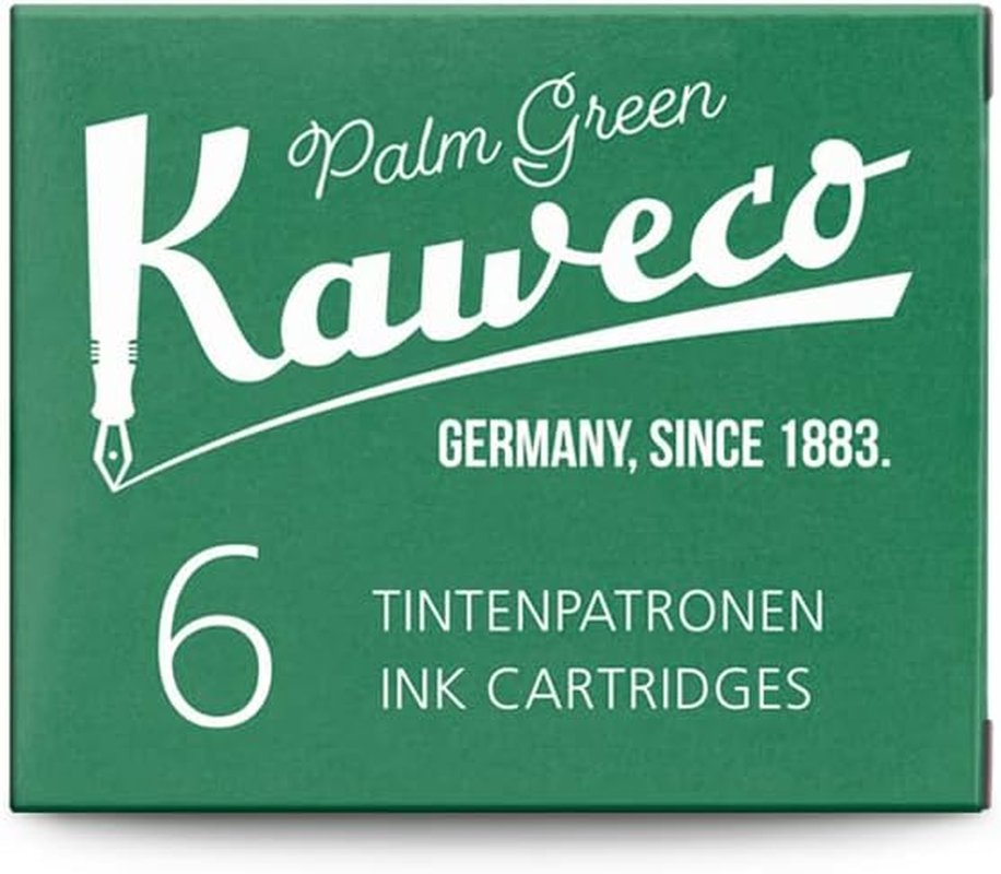 Kaweco Fountain Pen Ink Cartridges 1 Ml, Palm Green (Pack of 6) image number 2