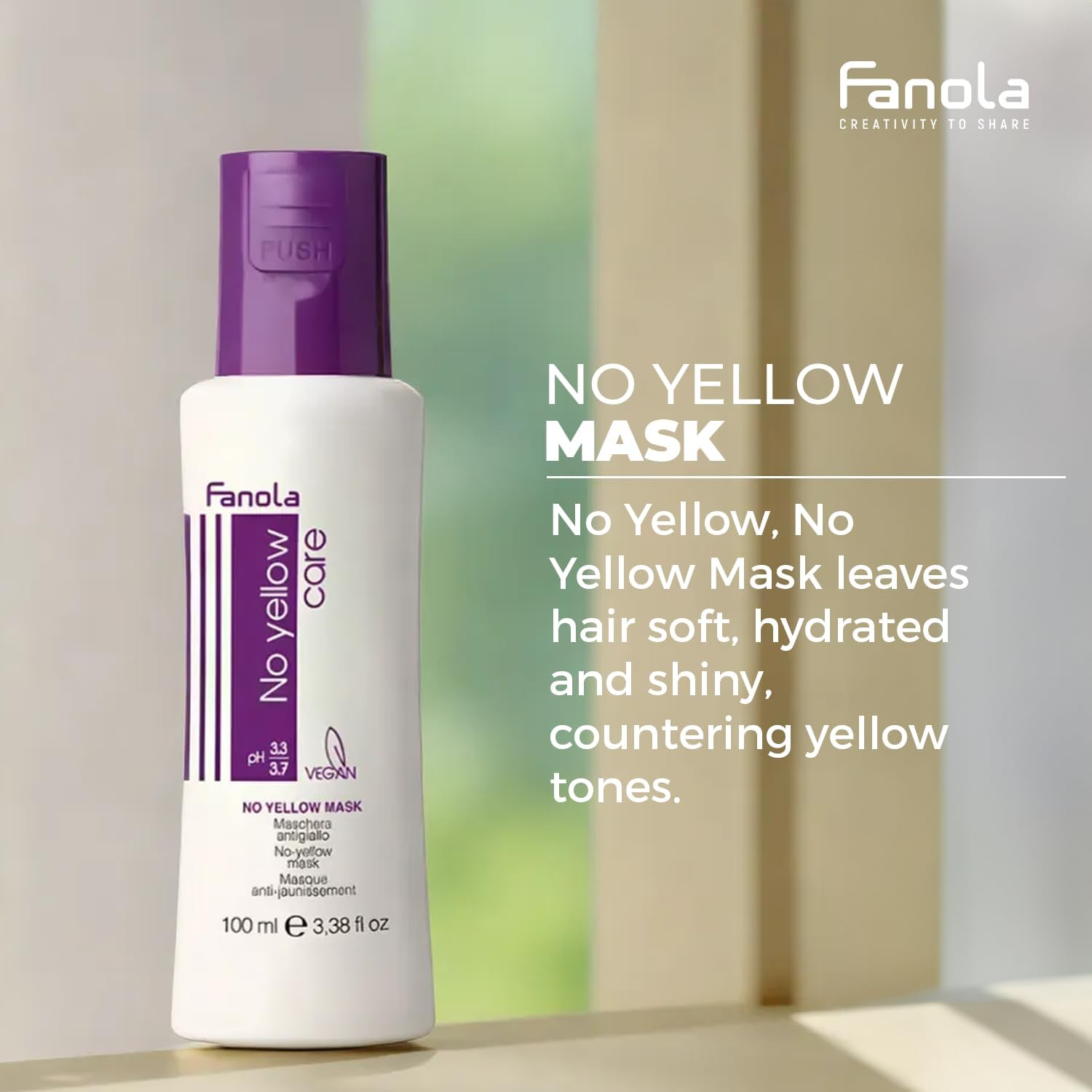 Fanola Original No Yellow Purple Mask 100 Ml image number 3