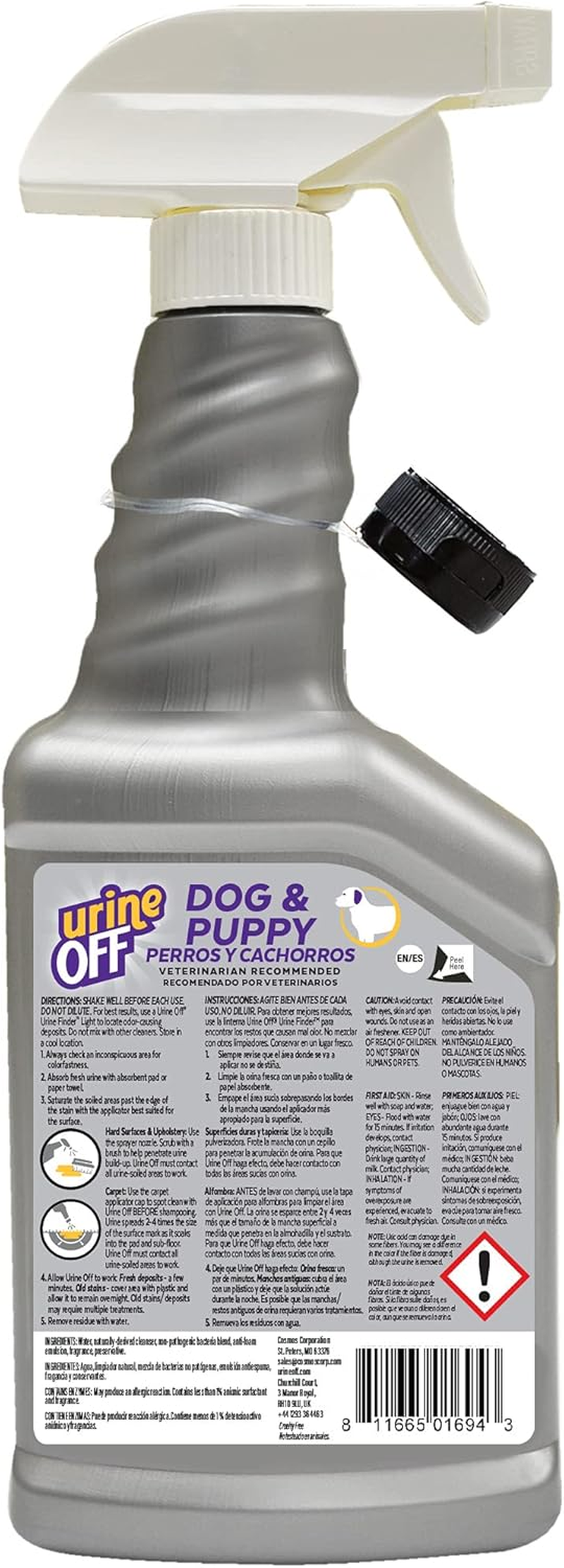 Urine off Dog and Puppy Formula Odour and Stain Remover 500 Ml image number 1