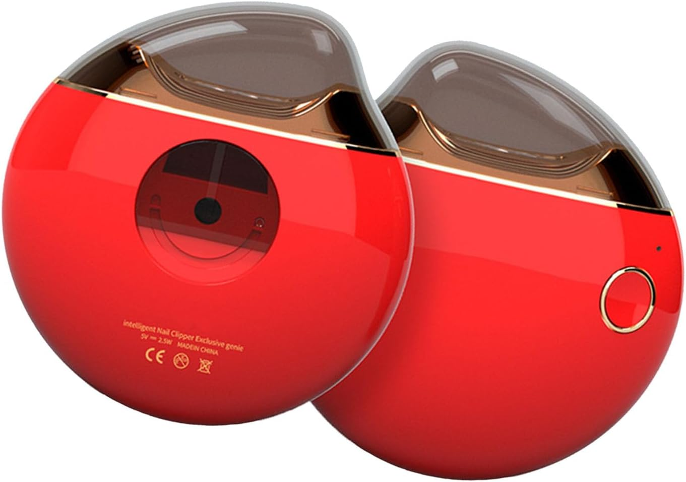 Generic Electric Nail Clipper USB Rechargeable Nail Trimmer Clipper Safe Use Fingernail Care for Babies Adults Elderly (Red) image number 4