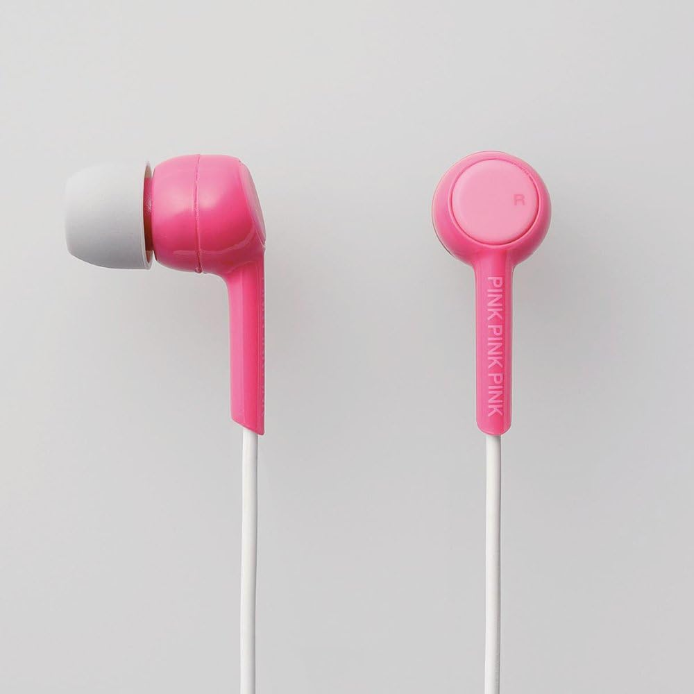 ELECOM EHP-PIE20PN1 In-Ear Headphones Pink! Pink!