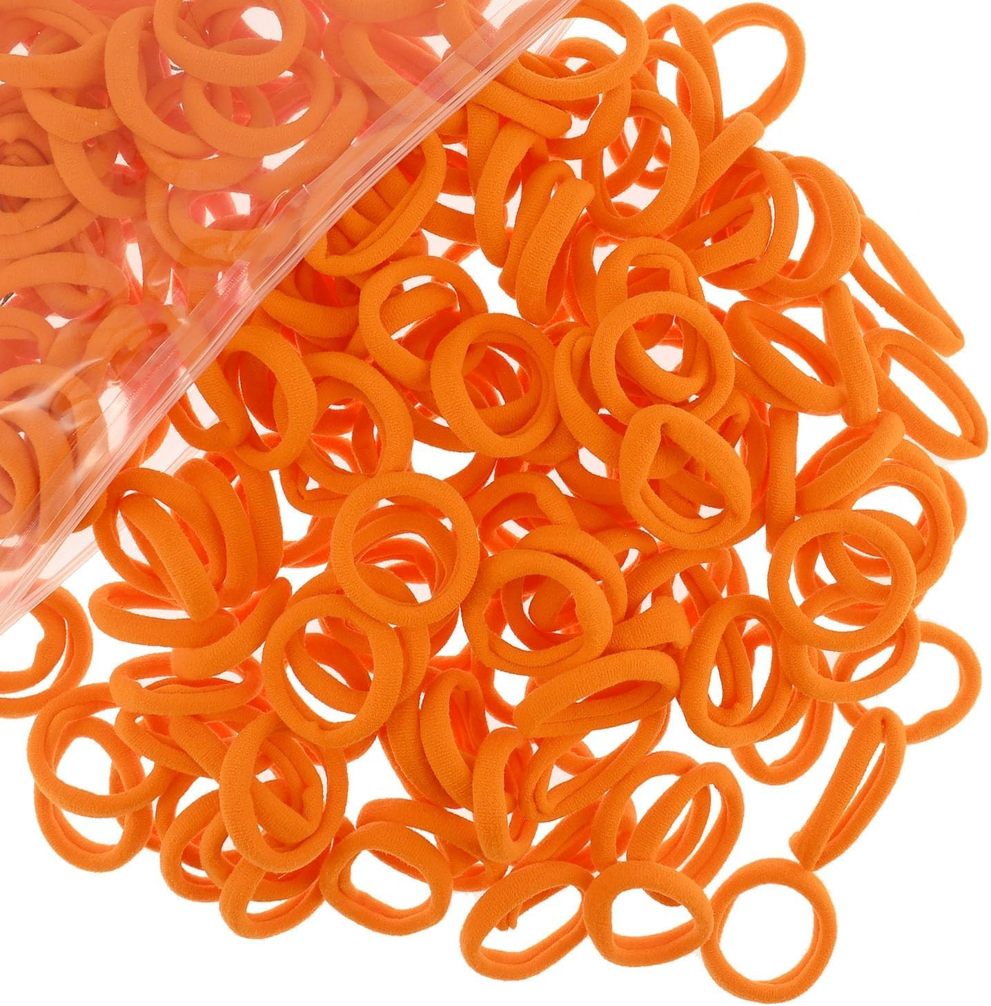 Pack of 200 Small Hair Bobbles for Girls, Elastic Hair Bobbles, Ponytail, Colourful, Mini Headband for Baby, Toddlers, Girls (Purple) image number 5