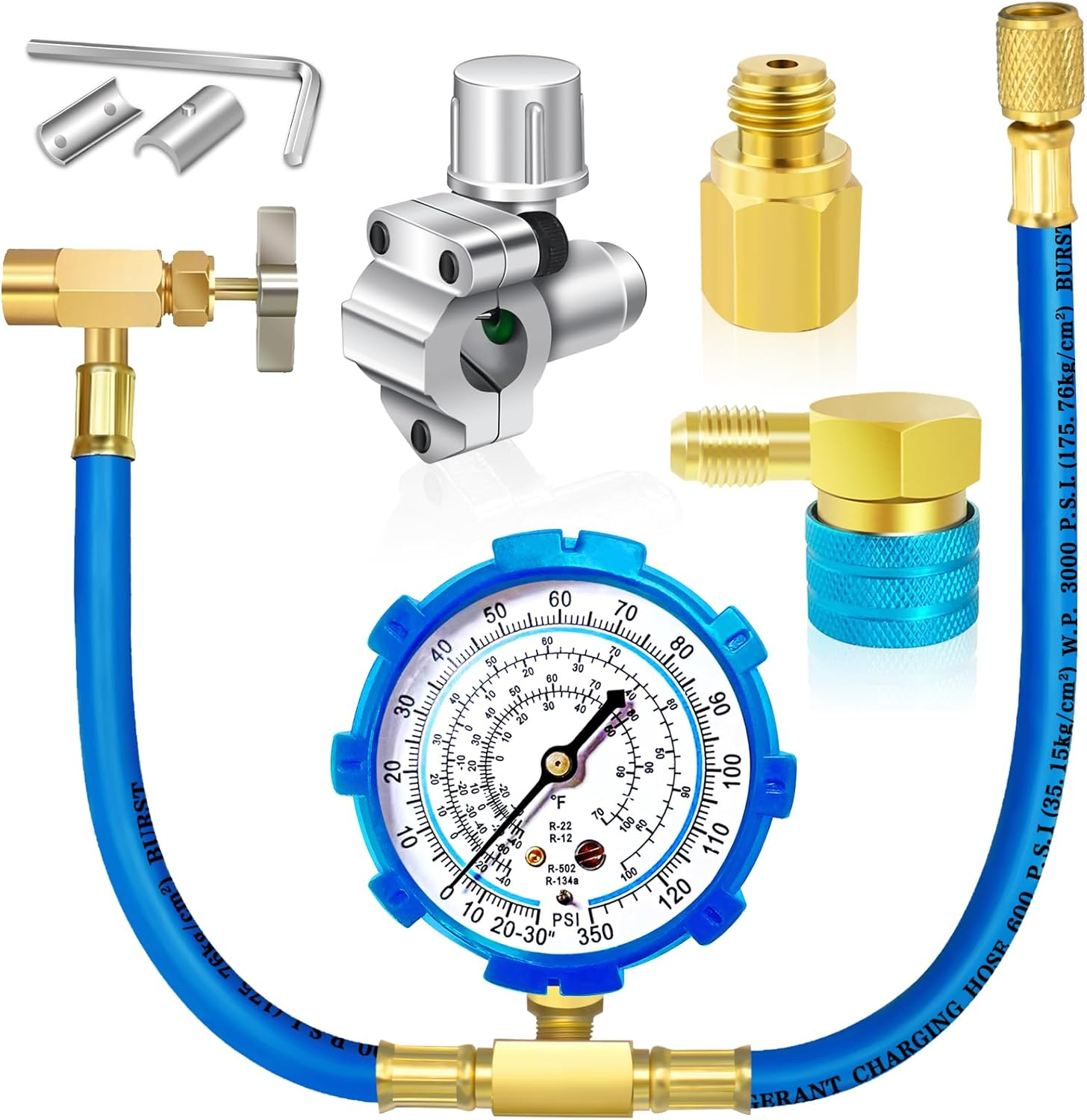 Boltigen R134A Refrigerant Recharge Kit, Refrigerator Freon Recharge Kit, Fridge Recharge Kit, Car AC Recharge Kit, for Auto/Home R134A Refrigerant System image number 5