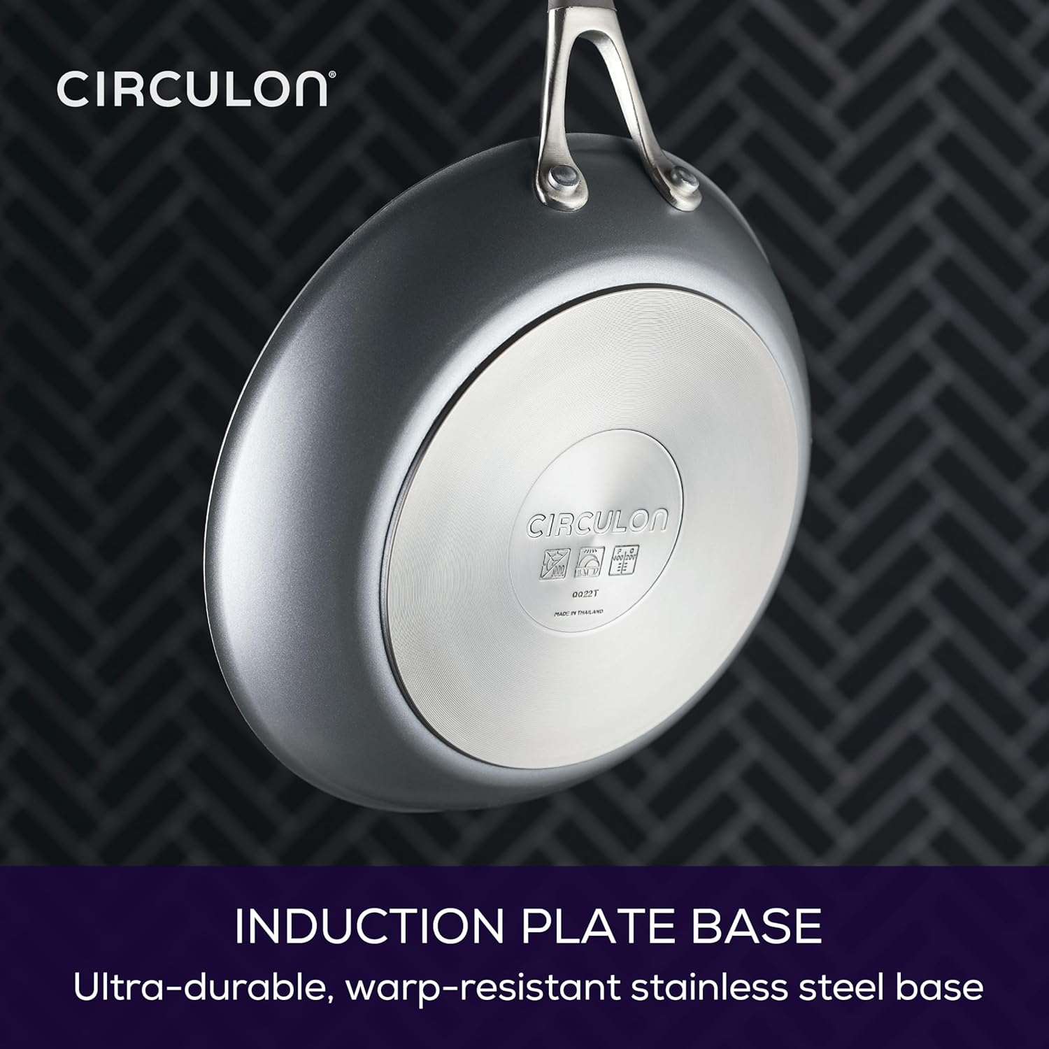 Circulon A1 Series with Scratchdefense Technology Nonstick Induction Frying Pans/Skillet Set, 8.5 Inch and 10 Inch - Graphite, Skillet Set (8.5" & 10") image number 3