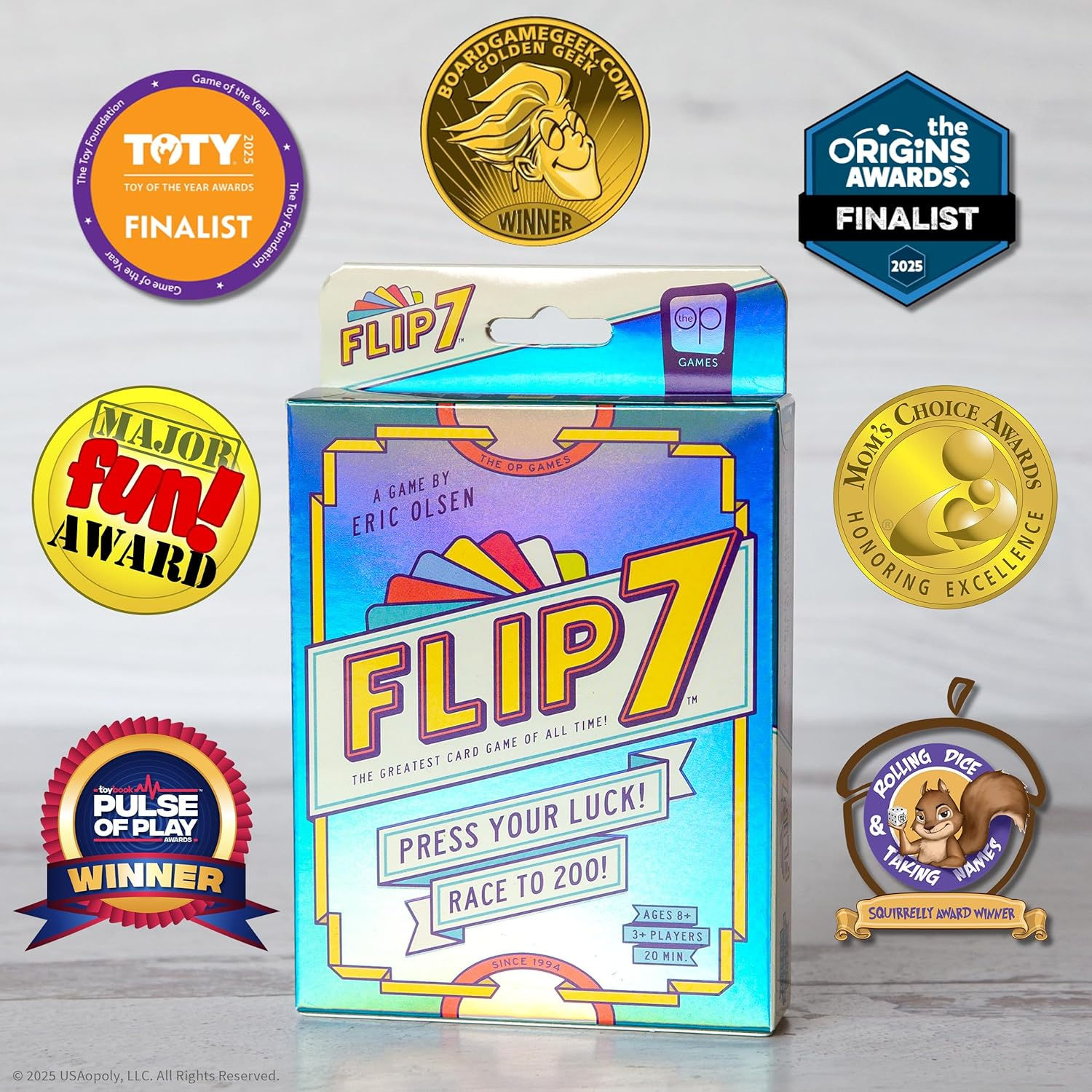 The OP | Flip 7 | the Ultimate Blend of Press Your Luck and Strategy, Fast-Paced Addictive Card Game, Quick to Learn and Easy to Teach, 3+ Players, Ages 8 & Up, 20 Minplay Time image number 6