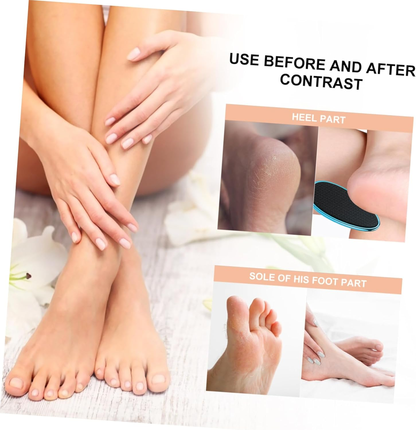 Healvian Nano Glass Callus Remover Foot File Peacock Blue Pedicure Tool for Hard Skin Removal Portable Foot Rubbing Tool image number 4