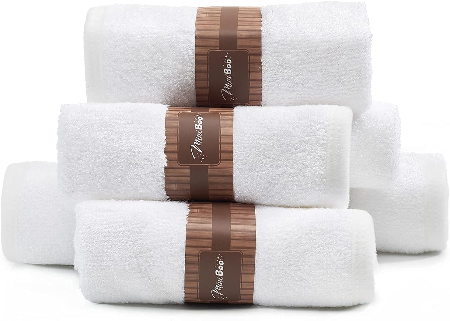 Premium Baby Washcloths for Sensitive Skin - Extra Soft and Absorbent Bamboo Face Cloths and Newborn Bath Face Towel - Perfect as Baby Gifts image number 5