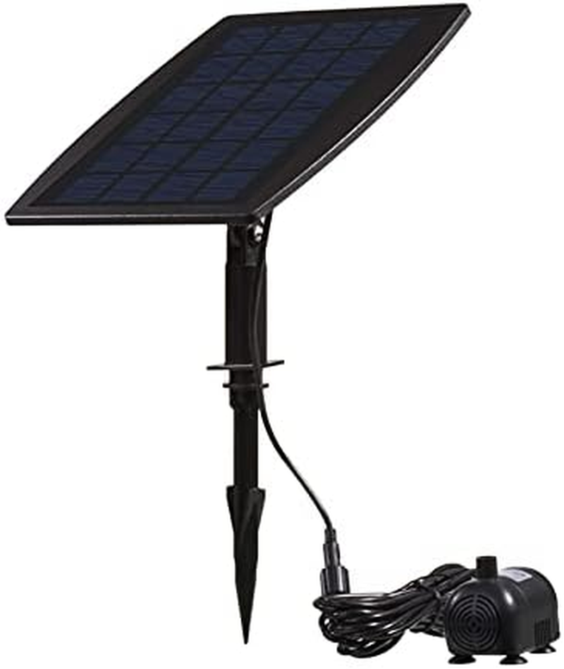 Baceyong 9V 2.5W 200L/H Solar Panel Powered Water Feature Pump Outdoor Submersible Water Pump for Pond Garden Pool image number 2