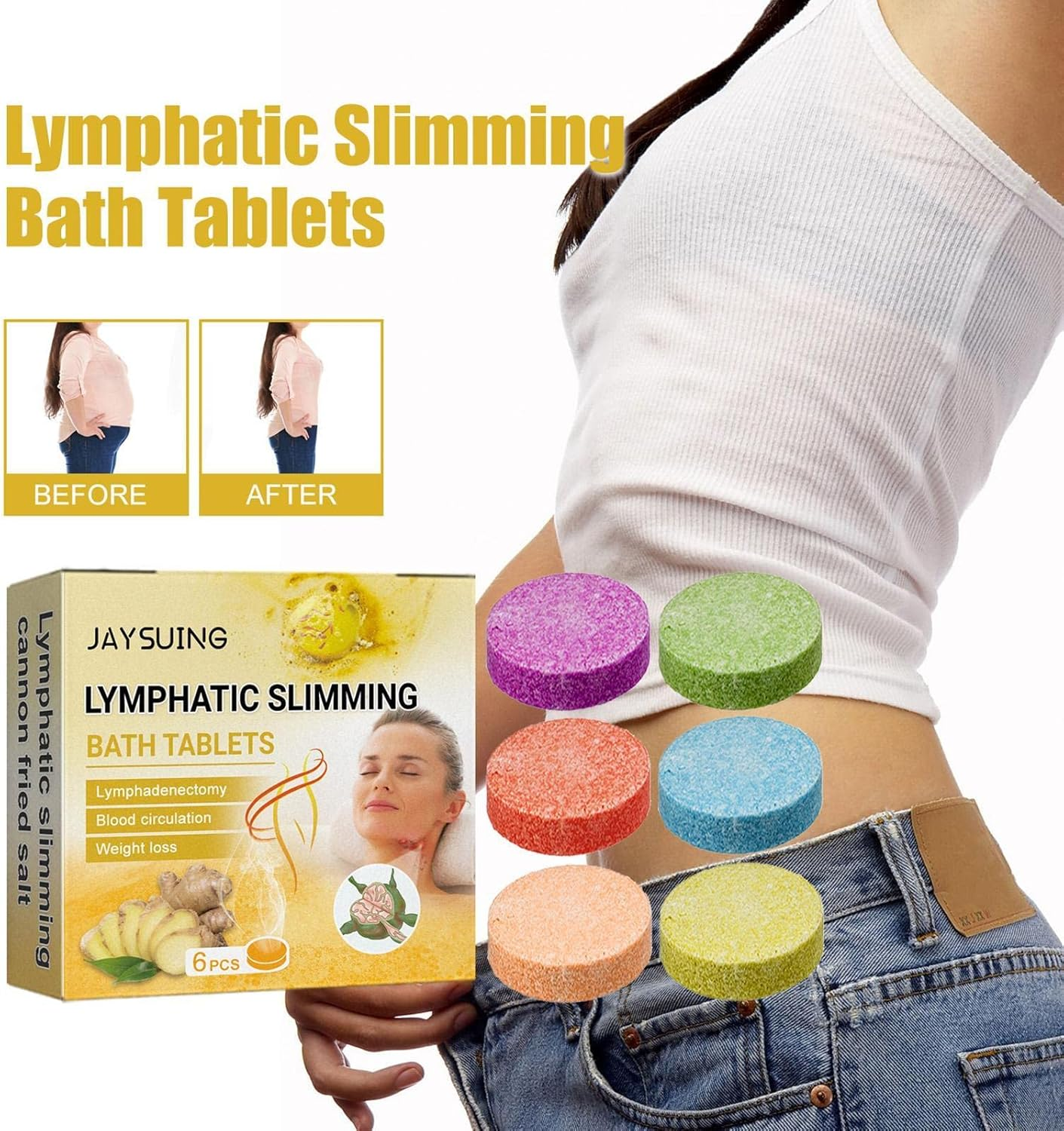 Shower Steamers, Bath Bombs Steamers | Slimming Shower Tablets, Handmade Bathbombs, Spa Relaxation Gifts, Valentines Mothers Day Gifts for Women Pisole image number 5