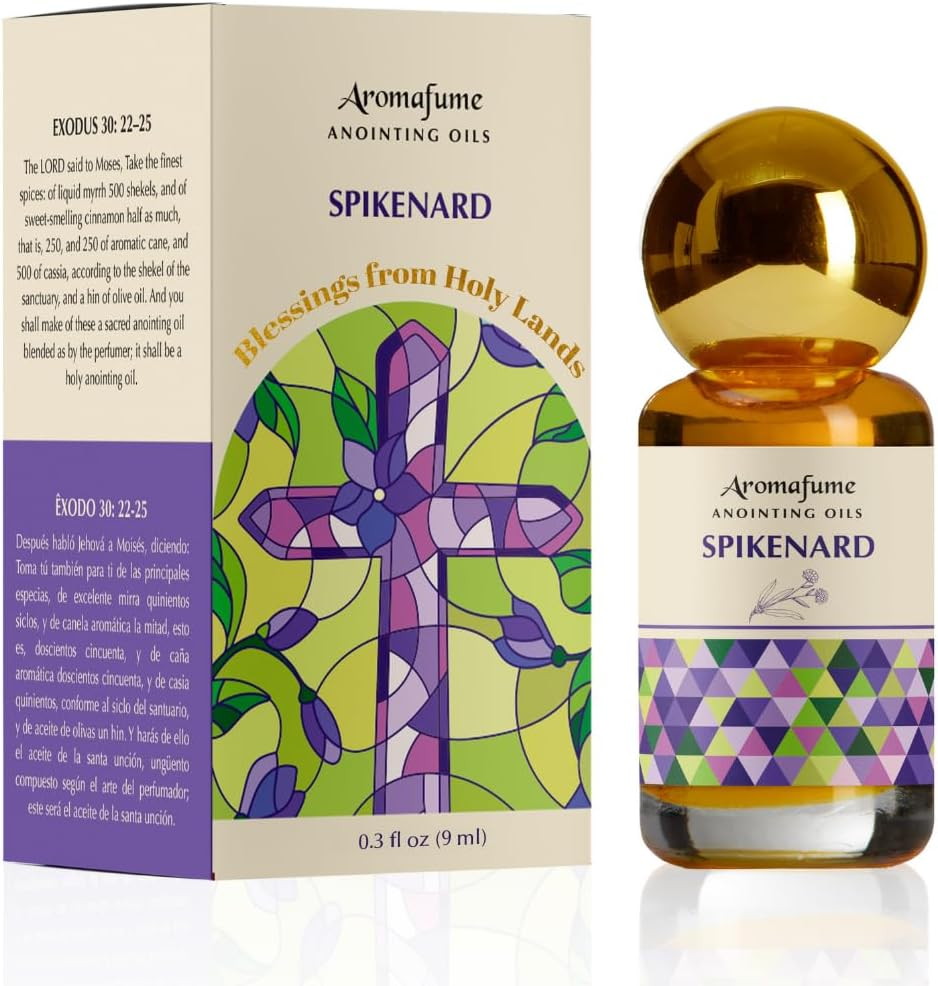 Spikenard Anointing Oil 9Ml (0.3 Fl Oz.)| Blessings from the Holy Lands | Blessed from Jerusalem with Biblical Spices | Natural Ingredients | Holy Oil for Prayer and Protection image number 6