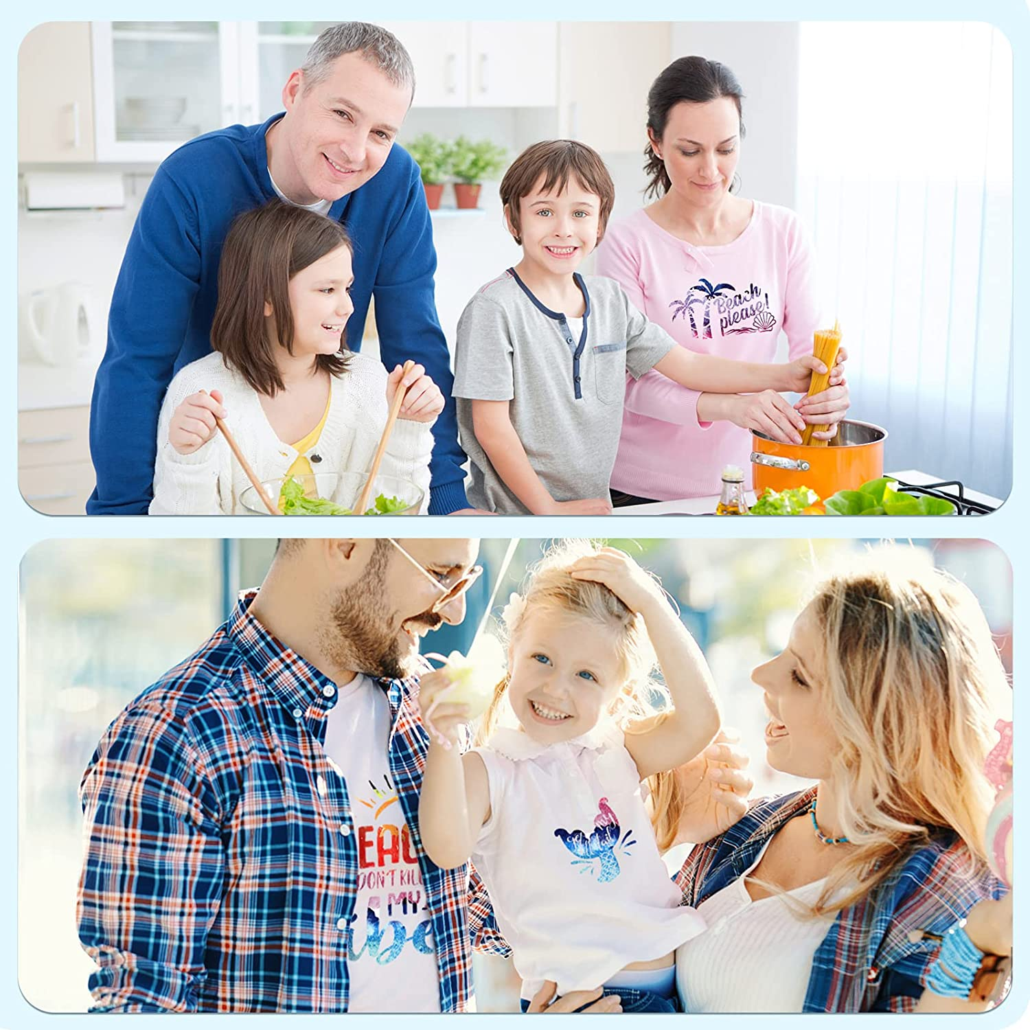 Tintnut Watercolor HTV Heat Transfer Vinyl Iron-On-Vinyl - 12 X 10 Inch 5 Color Transfer T-Shirt,Vast,Cap for Cricut & Cameo DIY Handmade Craft image number 3