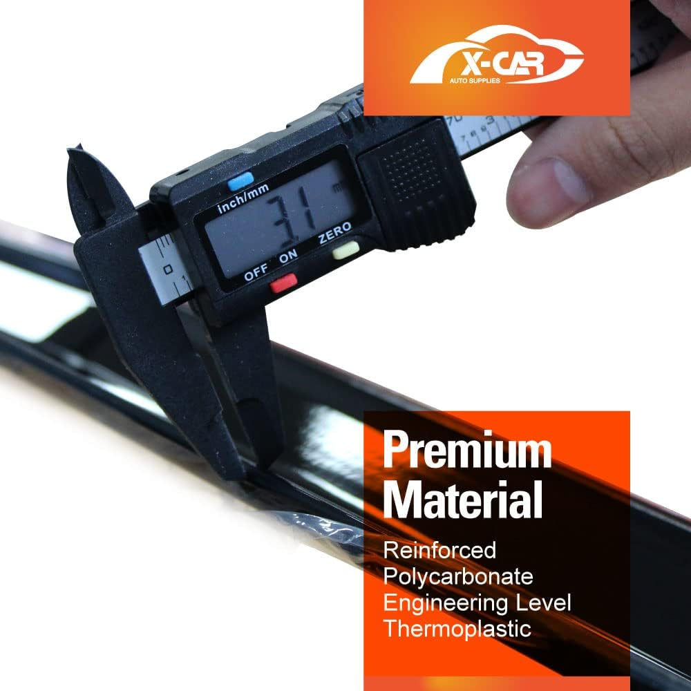 X-CAR Premium Weathershields Compatible with Volkswagen Amarok Dual Cab 2009-2022 Car Accessories Weather Shields Wind Deflectors Window Sun Visors