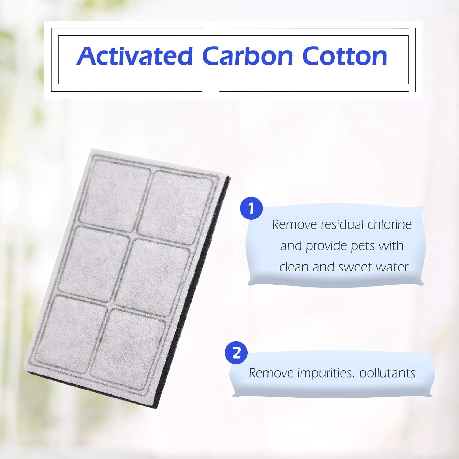 12-Piece Replacement Filter Sunydog Compatible with Drinkwell Platinum Cat Water Fountain Filters, 12-Piece Replacement Filters image number 2