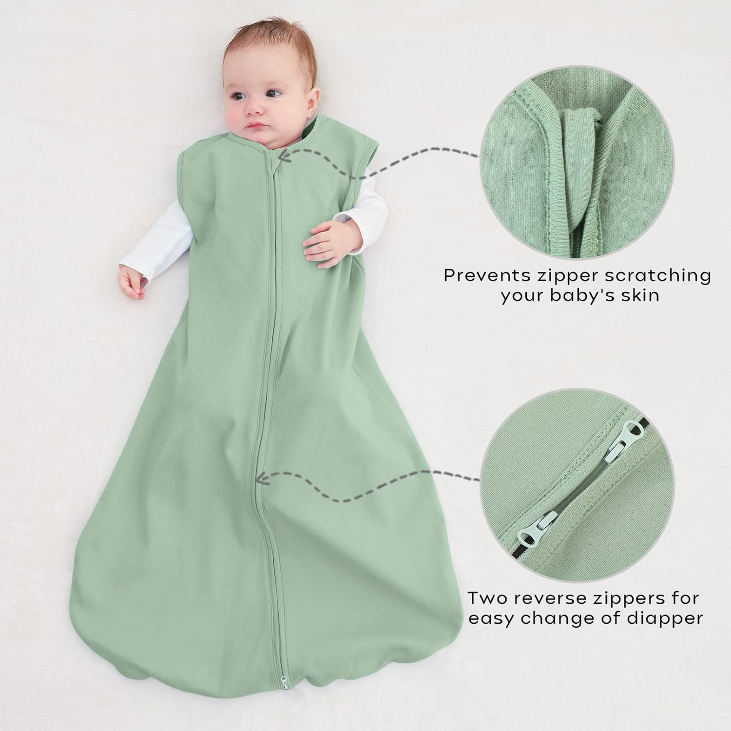 Yoofoss Baby Sleep Sack Wearable Blanket for Babies image number 3