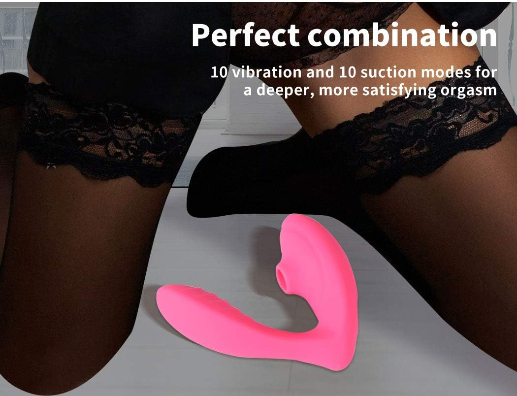 Urway Sucking Vibrator Oral Tongue Clit Stimulator Pump Woman Sex Toys Pink image number 4