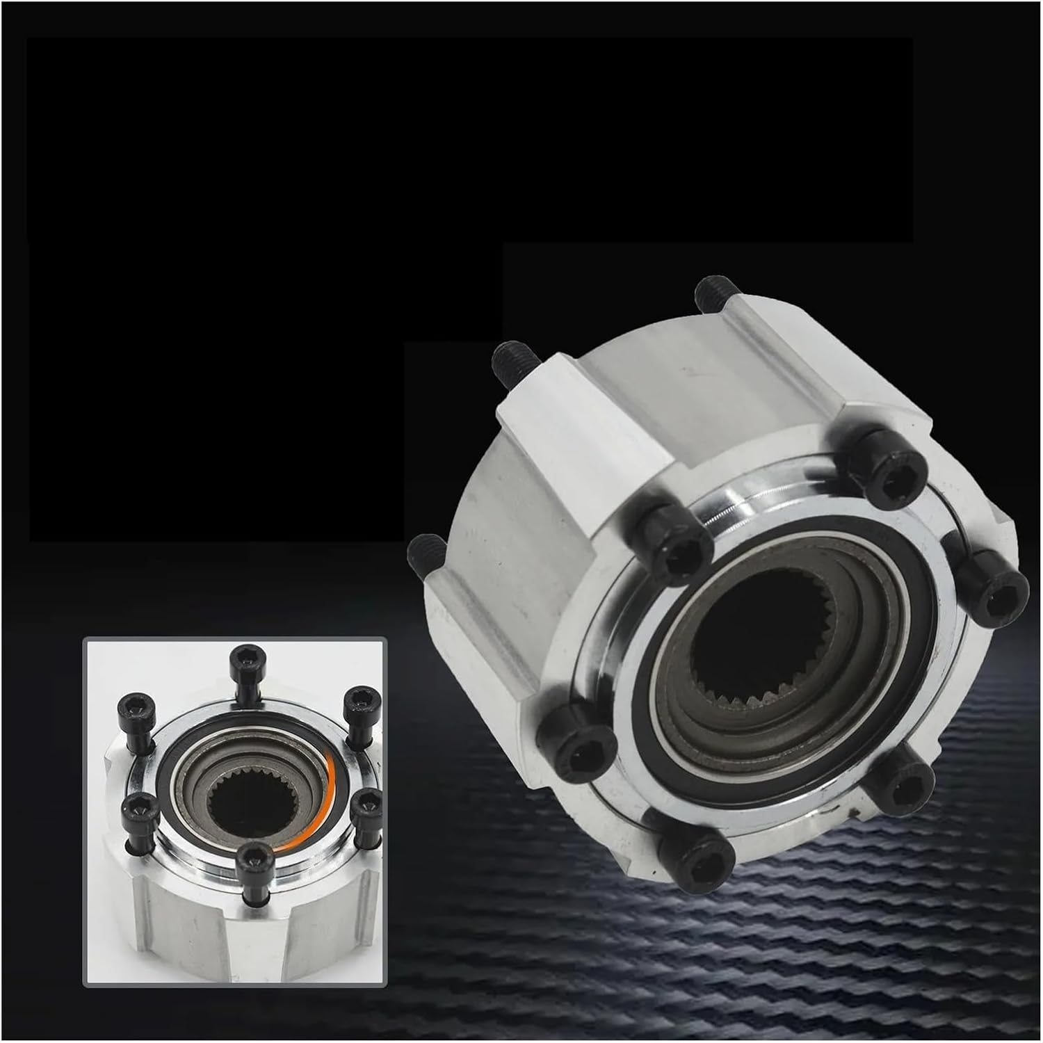 VMDWAQ Fit for N-I-S-S-A-N 4X4 D21 D22 Pickup Xterra Pathfinder Navara Free Wheel Locking Hub Padlocks 28 Splines Auto Accessories 40250-2S610 image number 2