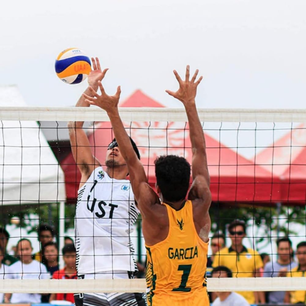 DACUAN Tournament Volleyball Net 9.5M X 1M Outdoor with Tear-Resistant Border Aircraft Steel Cable,Portable Volleyball Net for Outdoor Backyard Court Yard. image number 1