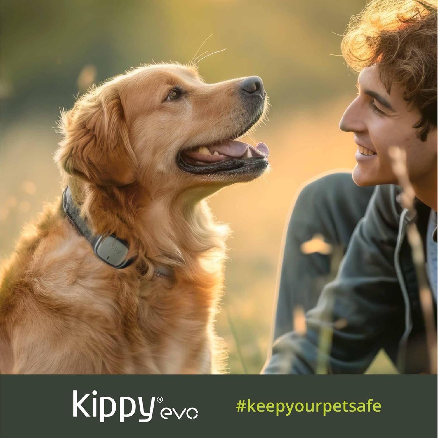 KIPPY - GPS Pet Tracker Collar Evo - Health and Activity Tracker &ndash; Satellite Dog and Cat Tracker for Collar - Waterproof Dog Tracker GPS - Locator with Instant Alerts and LED - Brown image number 3