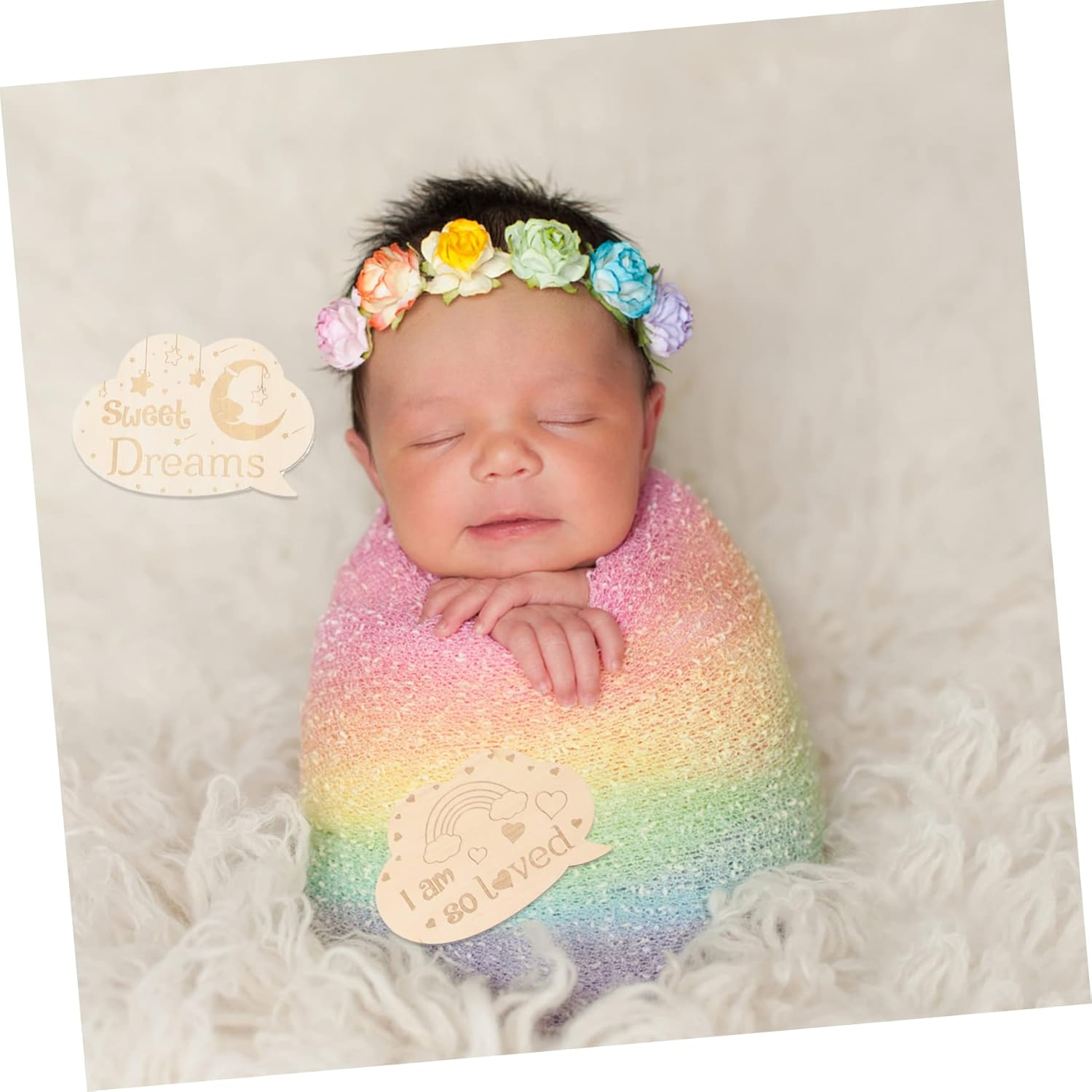 1Set Newborn Cards Growth Cards for Tracking First Year for Boys and Girls image number 2