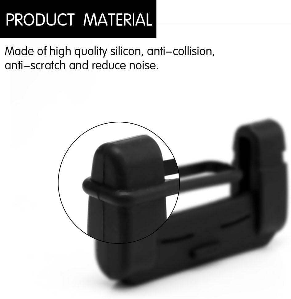 Car Safety Belt Buckle Covers, 2PCS Universal Seat Belt Clips Cover, Anti-Scratch Silicon Seat Belt Buckle Protector, Car Interior Accessories image number 4