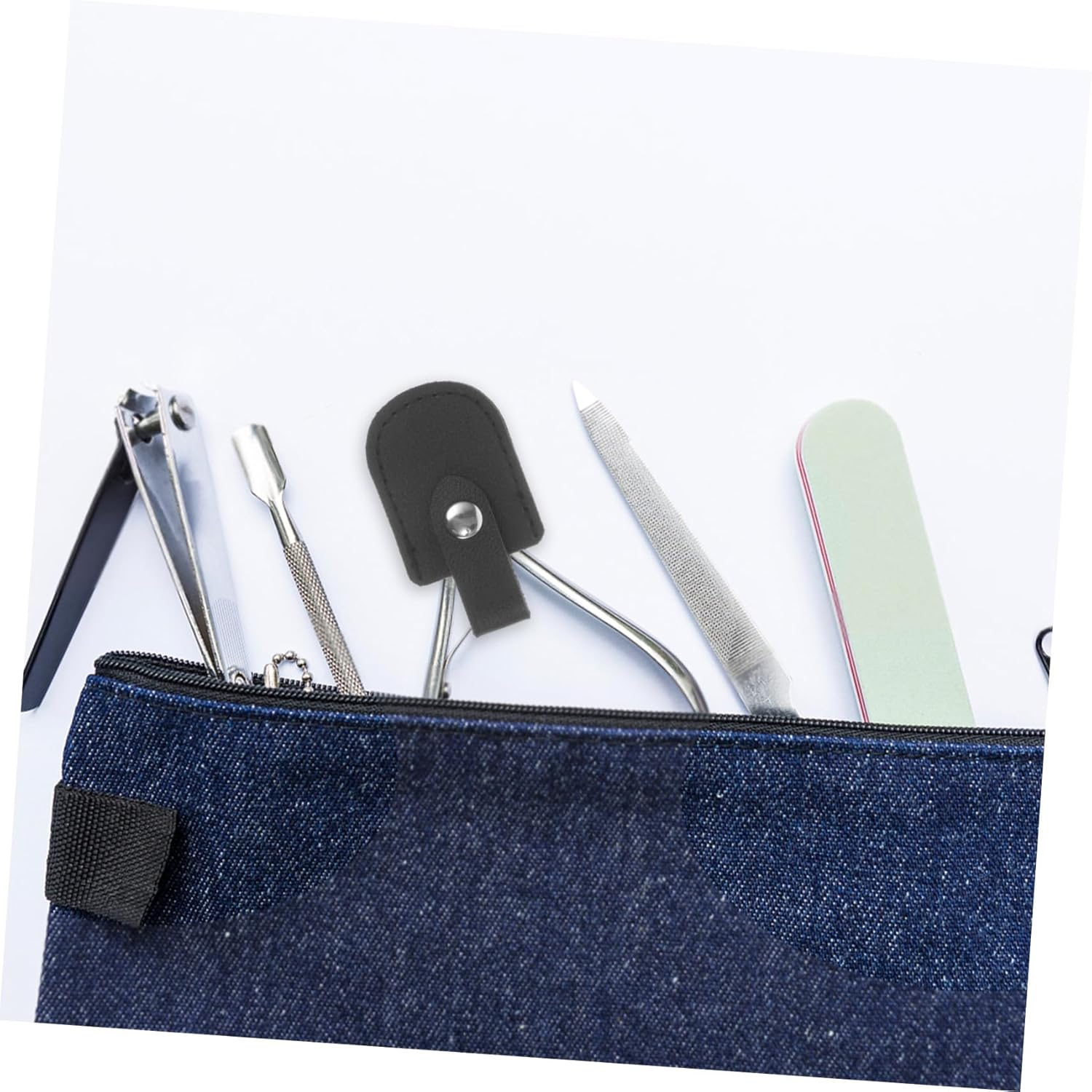 CLISPEED PU Nail Scissor Cover Sleeve Protective Holder for Cuticle Scissors Manicure Pedicure Tool Storage Pouch Scratch Dirt Bump Resistant Fit Idea image number 1