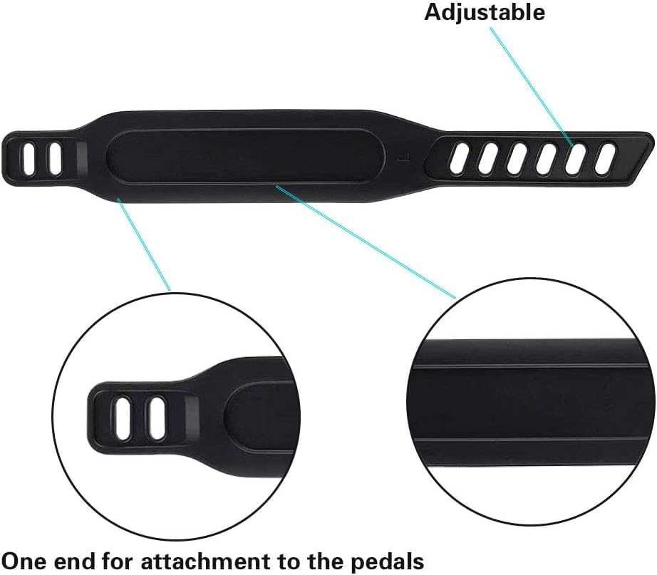 Universal Pedal Strapfor Exercise Cycle Home or Gym,2Pcs Adjustable Length Universal Pedal Strap,Adjustable Exercisebikepedal Strap,Non-Slip Exercise Bike Pedal Strap,Universal Bicycle Pedal Strap image number 3