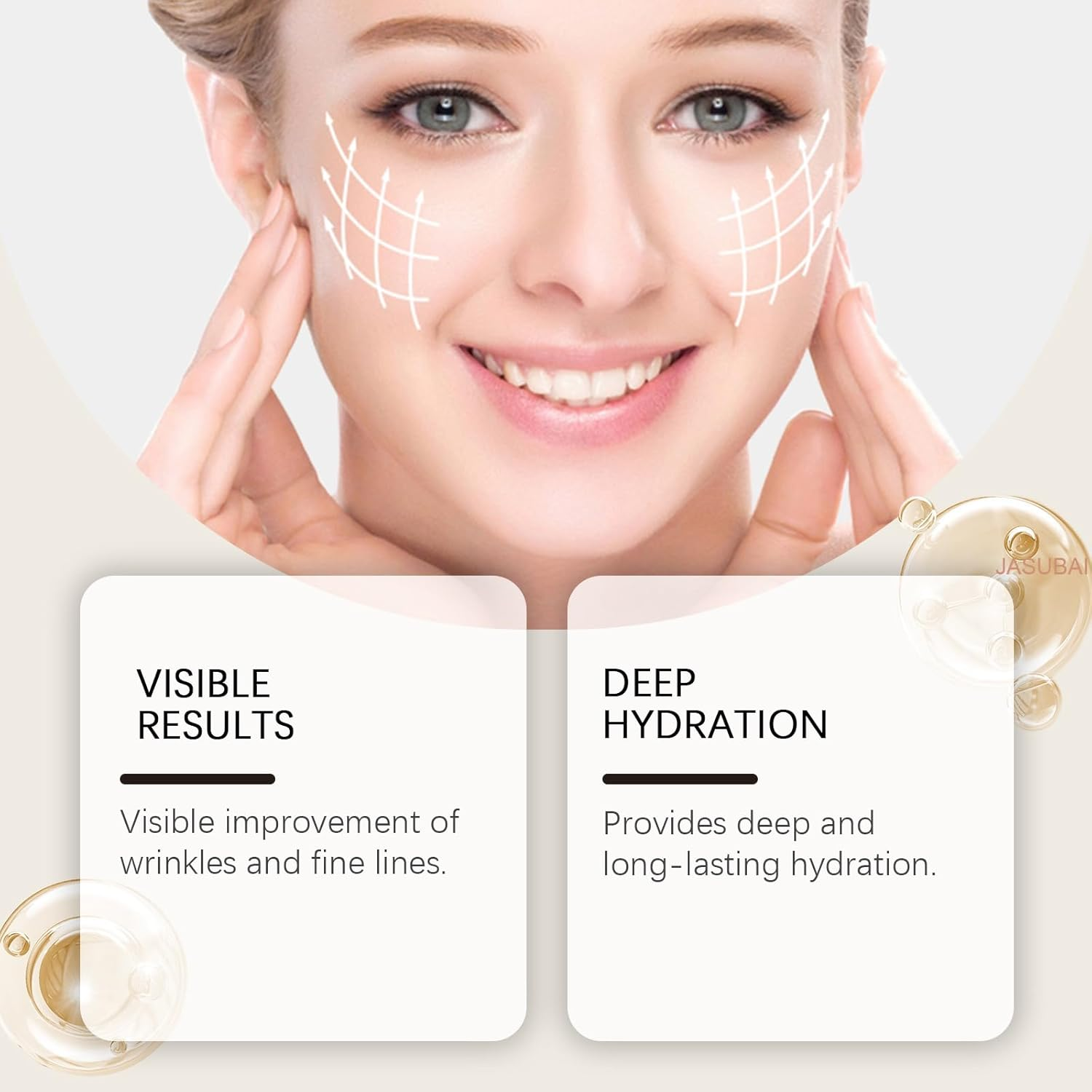 Hyaluronic Acid Anti-Aging Capsule Serum, Vitamin E Capsules for Face, Intense Hydration Skin Targets Fine Lines, Wrinkle Lifting & Firming Essence, Repair Dry Skin (30 Capsules) image number 5