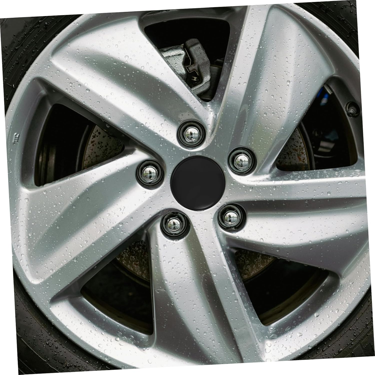 YOSADIER 4Pcs Car Wheel Covers Od Id Abs Modified Hubcaps for Car Wheel Center Hub Rim Covers image number 6