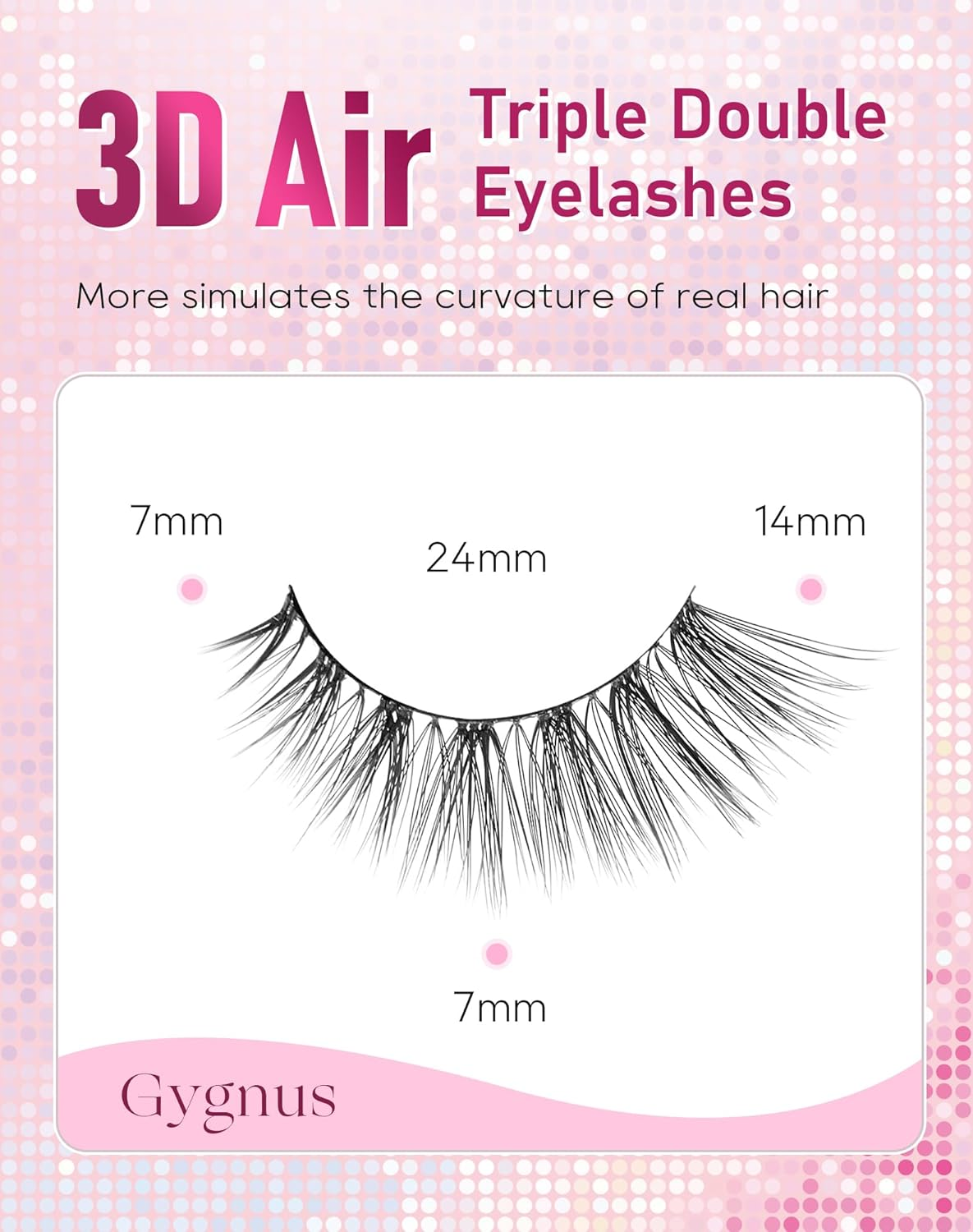 Frihappy Cat Eye Lashes 3/4 Lashes Mink Lashes Wispy Lashes False Eyelashes Natural Look False Lashes 14Mm Lashes