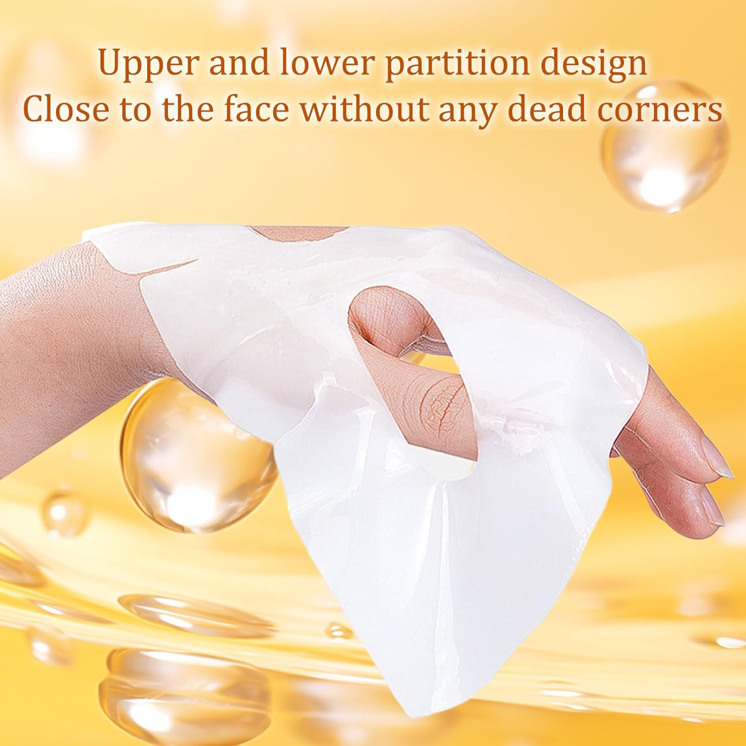 4 Pcs Collagen Face Mask,Nighttime Moisturizer,Bio Collagen Face Mask,Overnight Face Mask,Face Mask Skincare, Improves Facial Elasticity and Moisturization(Yellow) image number 1