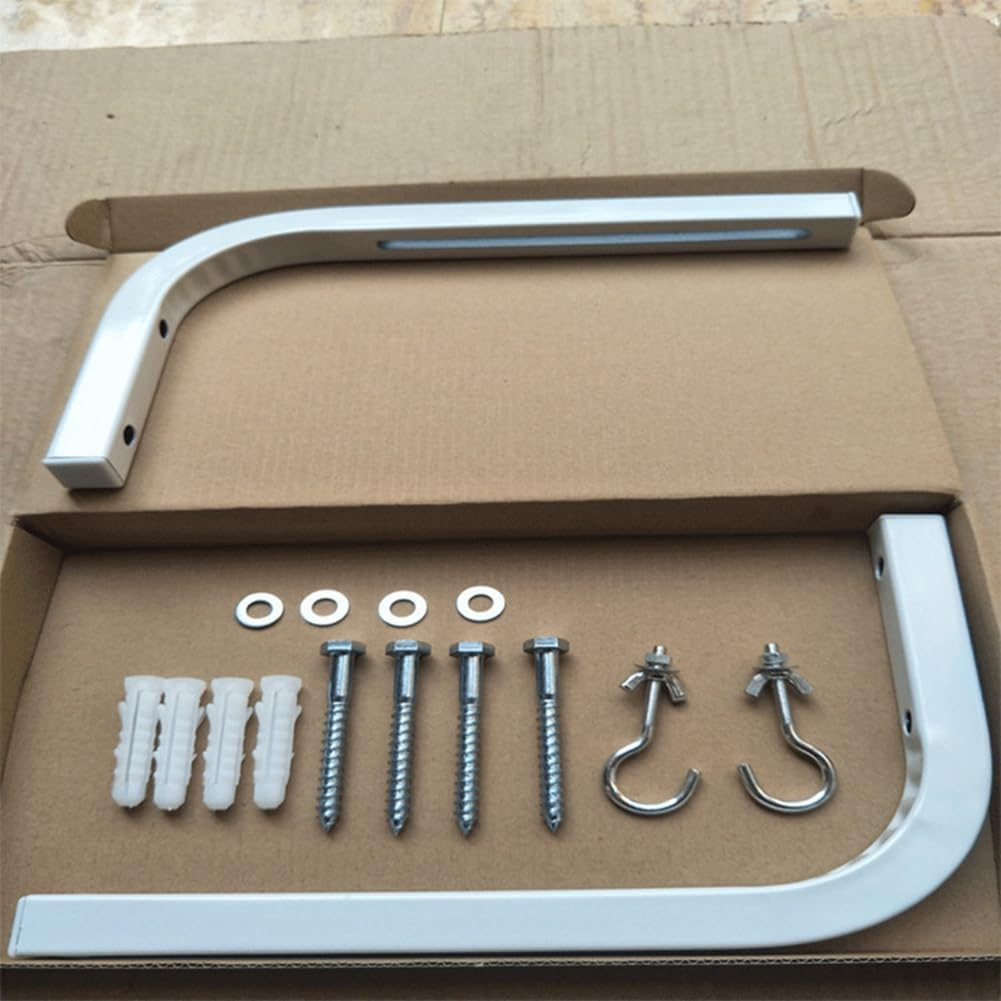 90 Degrees Projector Screen Wall Mount L-Brackets Projection Screen Hanger Adjustable Mount for HD Projector Screens image number 2