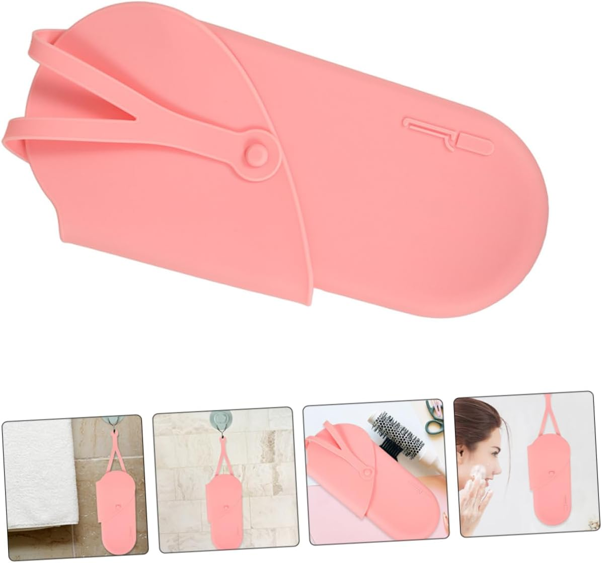 ARTSEWPLY 2Pcs Portable Curling Iron Storage Bag Heat Insulation Pouch for Hair Straightener Travel Organizer - Black image number 3