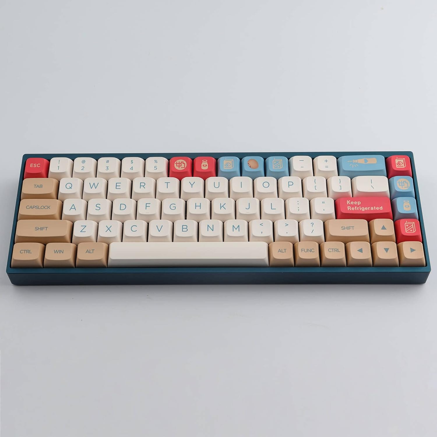Hyekit PBT Keycaps 138 Keys Soy Milk Keycaps Dye-Sublimation Cute Keycaps XDA Profile Custom Keycaps for Mac Windows PC Mechanical Keyboards - Beige image number 2