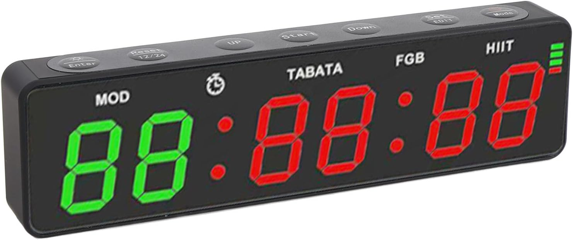 Gym Timer, Portable Magnetic Gym Clock Workout Interval Timer with Stopwatch, Versatile Fitness Digital Timer Rechargeable for Home Gym Garage Boxing image number 3