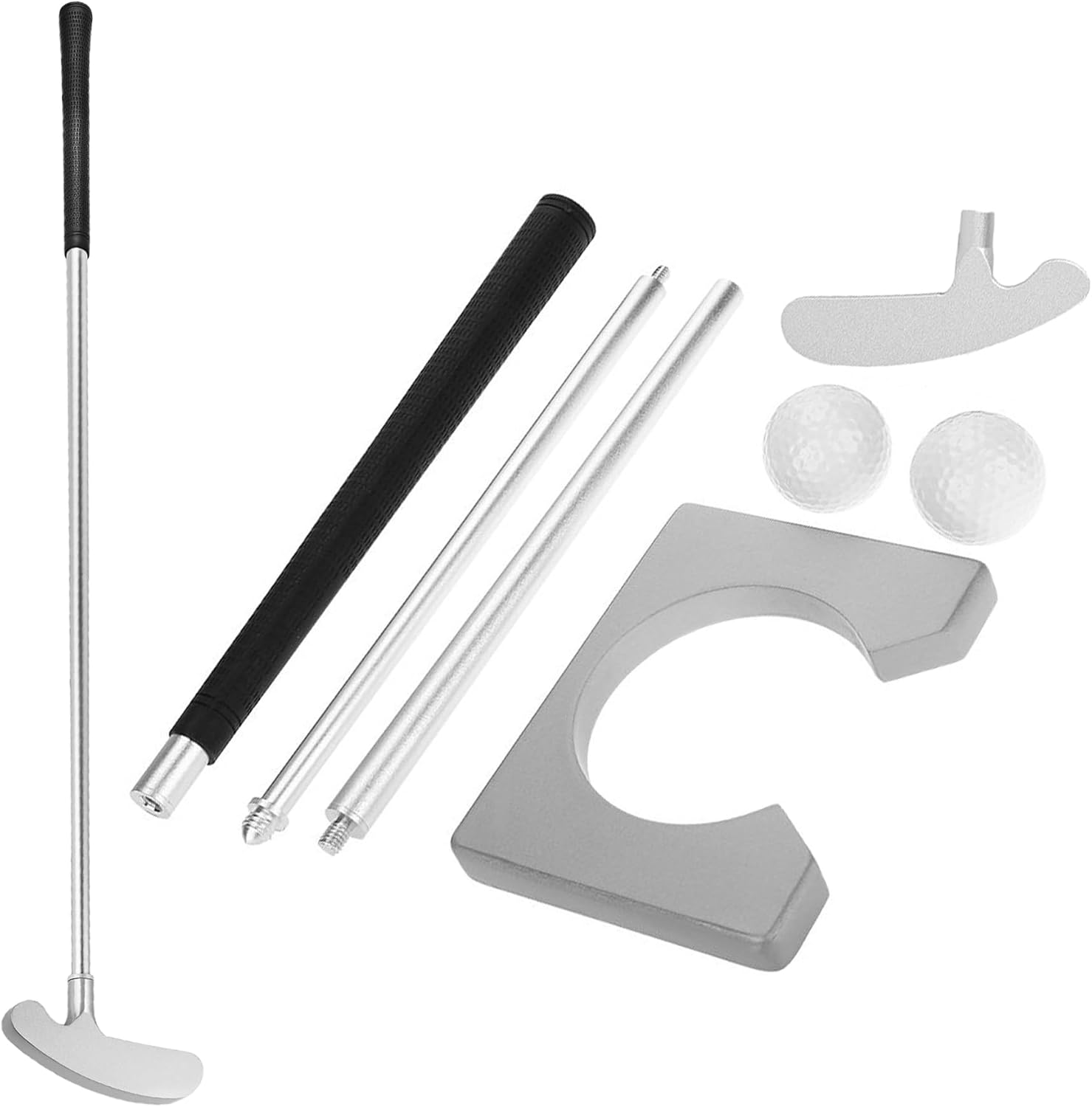 Golf Putters, Two Way Putters for Men Women, Right/Left Handed, Mini Club Golf Set for Children Teenagers, Indoor Golf Set with 2 Golf Balls for Any Putting Green Mat Home Office