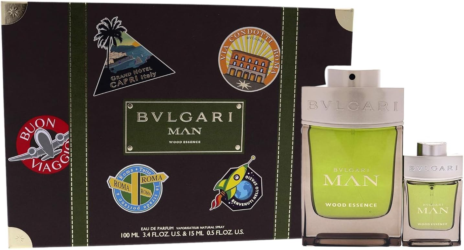 Bvlgari Man Wood Essence by Bvlgari for Men - 2 Pc Gift Set 3.4Oz EDP Spray, 0.5Oz EDP Spray image number 2