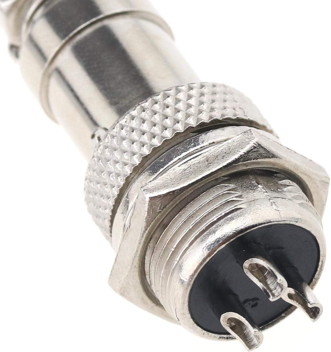 Emsea 5X GX16 Aviation Plug Connector Set, Metal Male Female Wire Screw Type Cable Panel Connector-16Mm Thread (3 Pin) image number 1