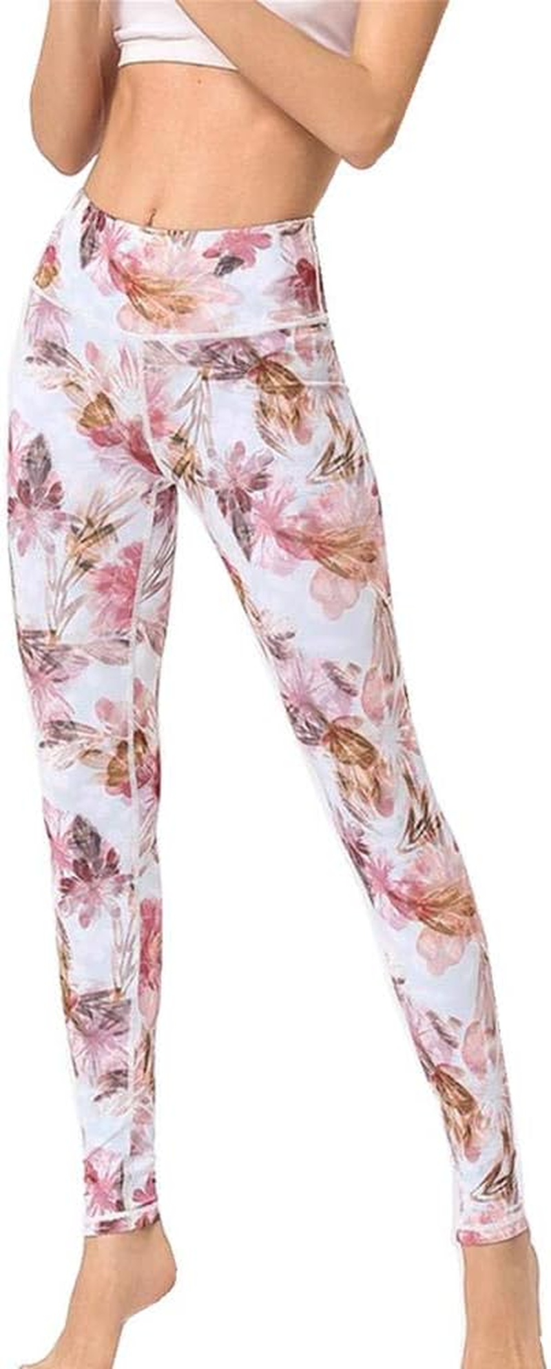 Women Yoga Pants Slim High Waist Sport Leggings Gym Elastic Romantic Printed Long Tights for Running Fitness Tummy Control