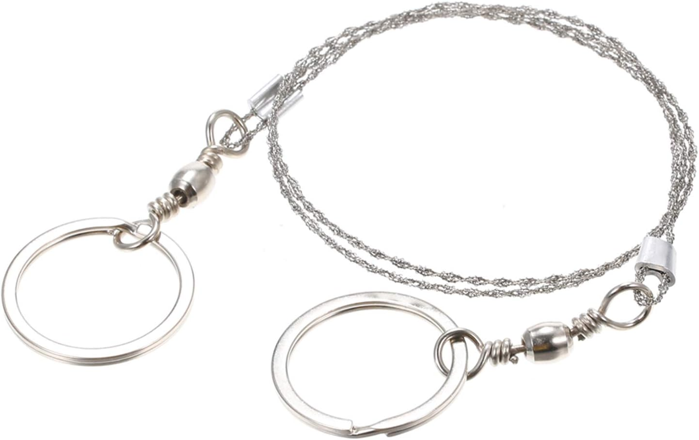 Outdoor Emergency Equipment Survival Gear Tool Kit Stainless Steel Wire Saw Hand Pocket Wire Saws for Camping Hiking image number 6