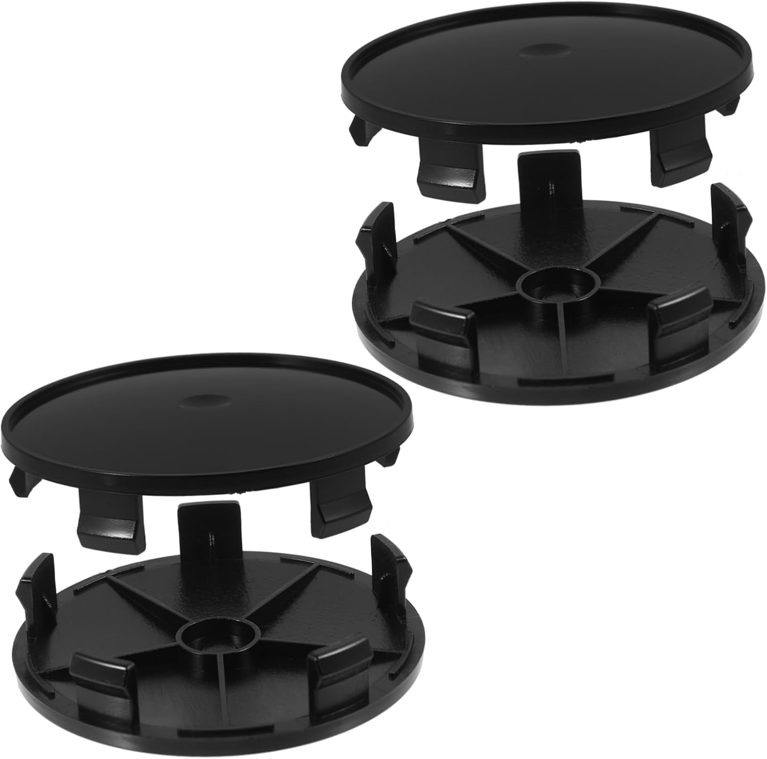 GANAZONO 4Pcs Automotive Tire Hub Caps Replacement Wheel Hub Covers Car Tire Caps Center image number 4