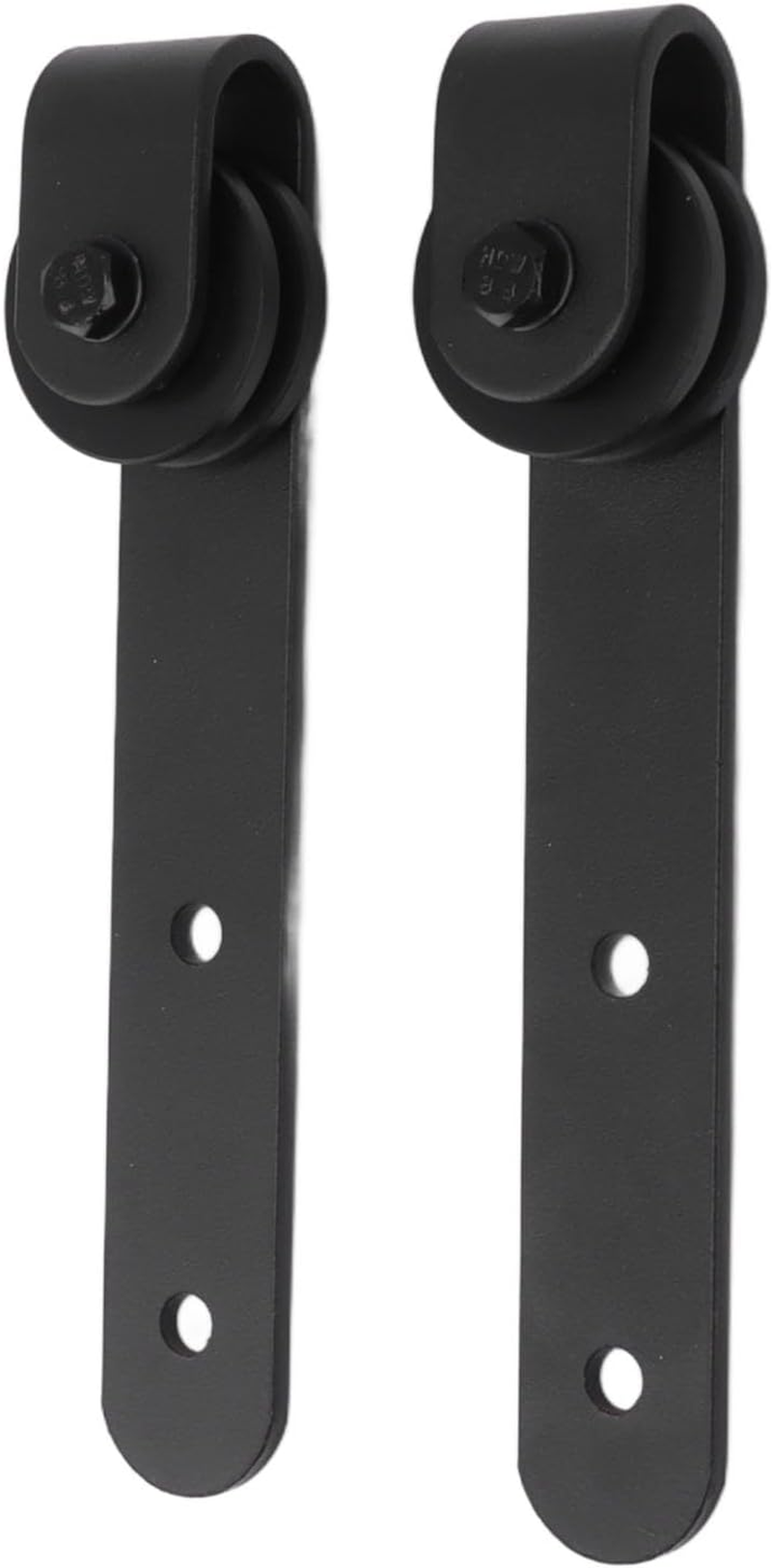 Depisuta 2Pack Barn Door Hardware Kit, Heavy Duty Mini Cabinet Door Rollers, Carbon Steel Sliding Track for Bedroom, Living Room, Wardrobe, TV Stand image number 4